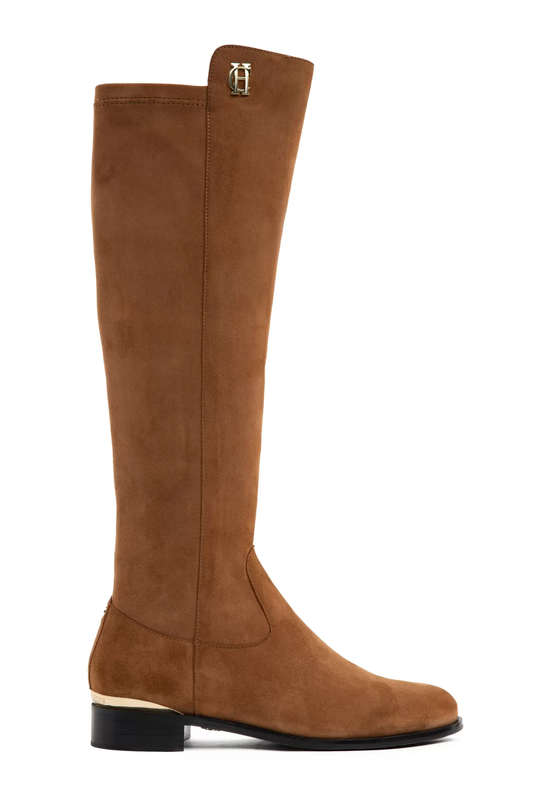 Holland Cooper Boots | Footwear>Albany Knee Boot Tan Suede