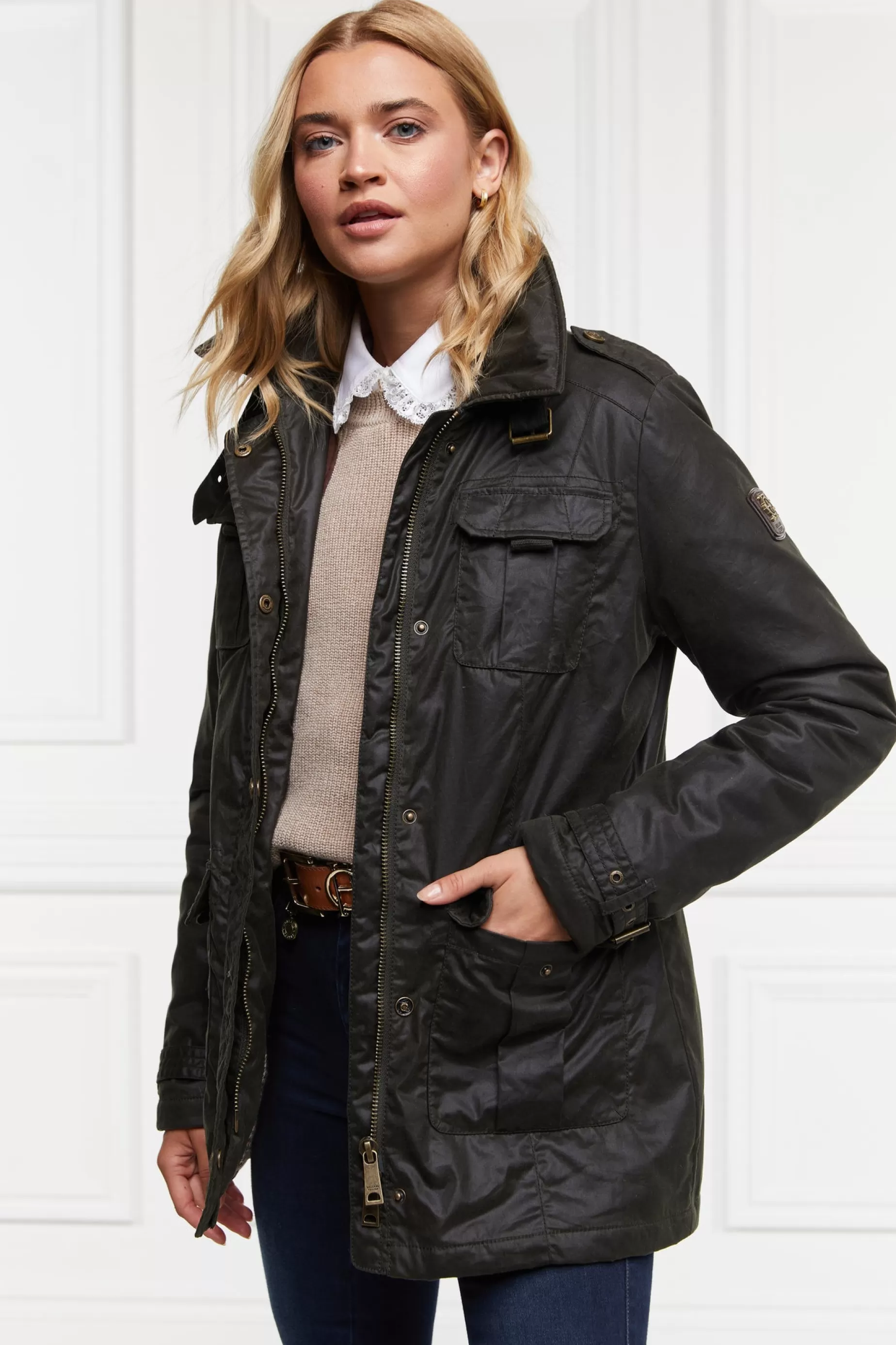 Holland Cooper Jackets | Country Collection>Alma Wax Artillery Jacket