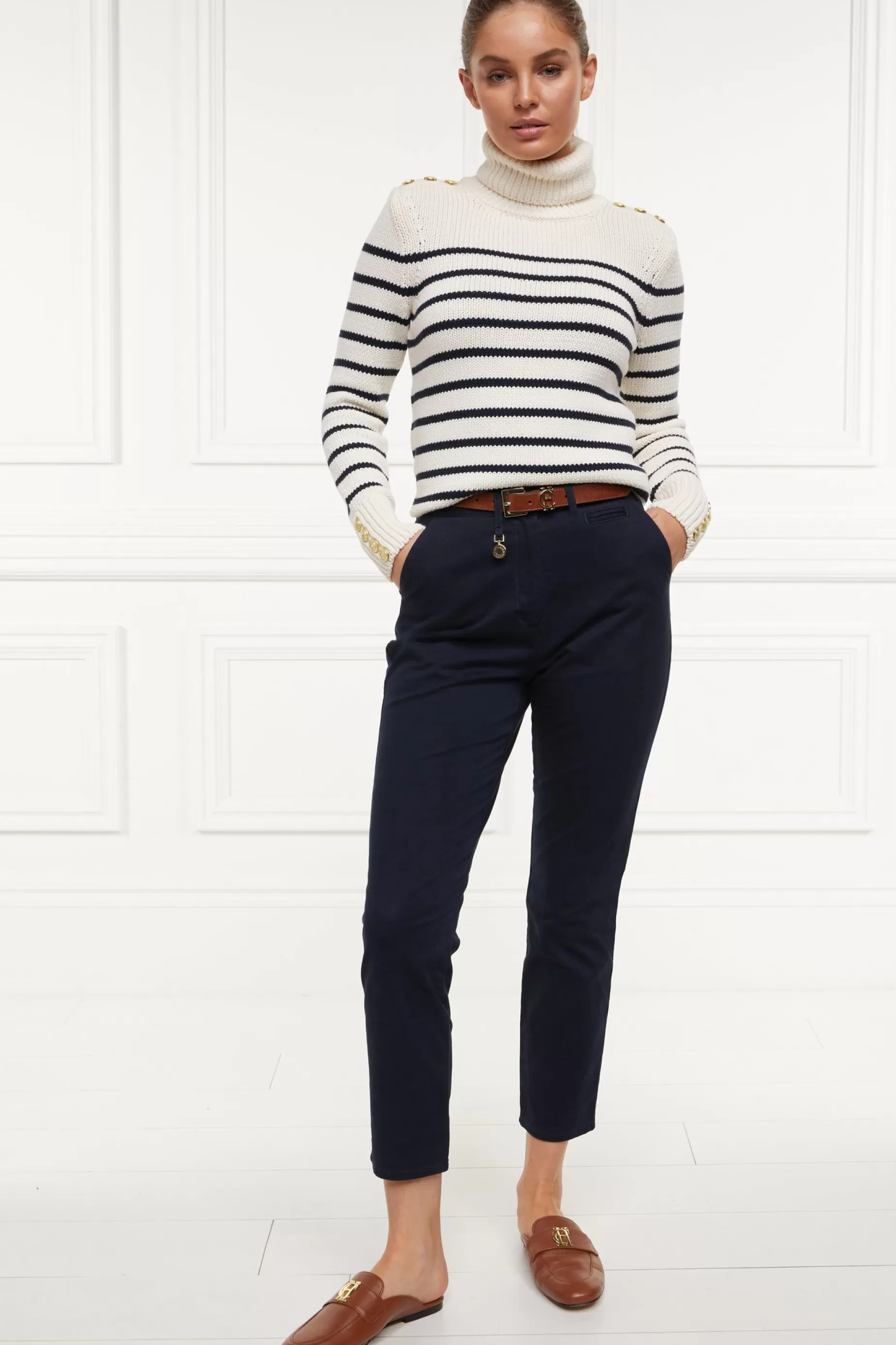 Holland Cooper Trousers>Arnesby Chino Ink Navy