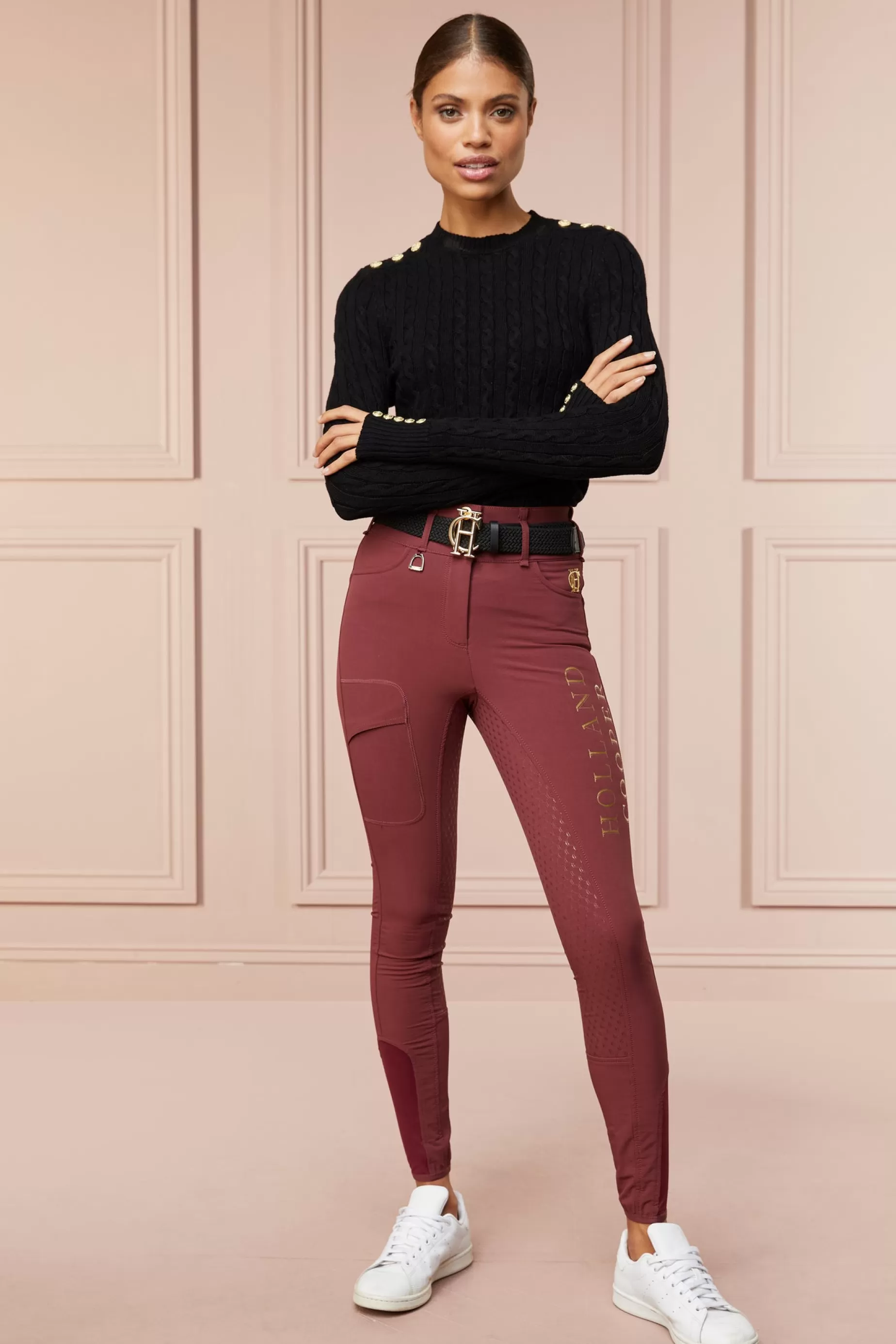 Holland Cooper Breeches | Training Wear>Ascot Breeches Burgundy