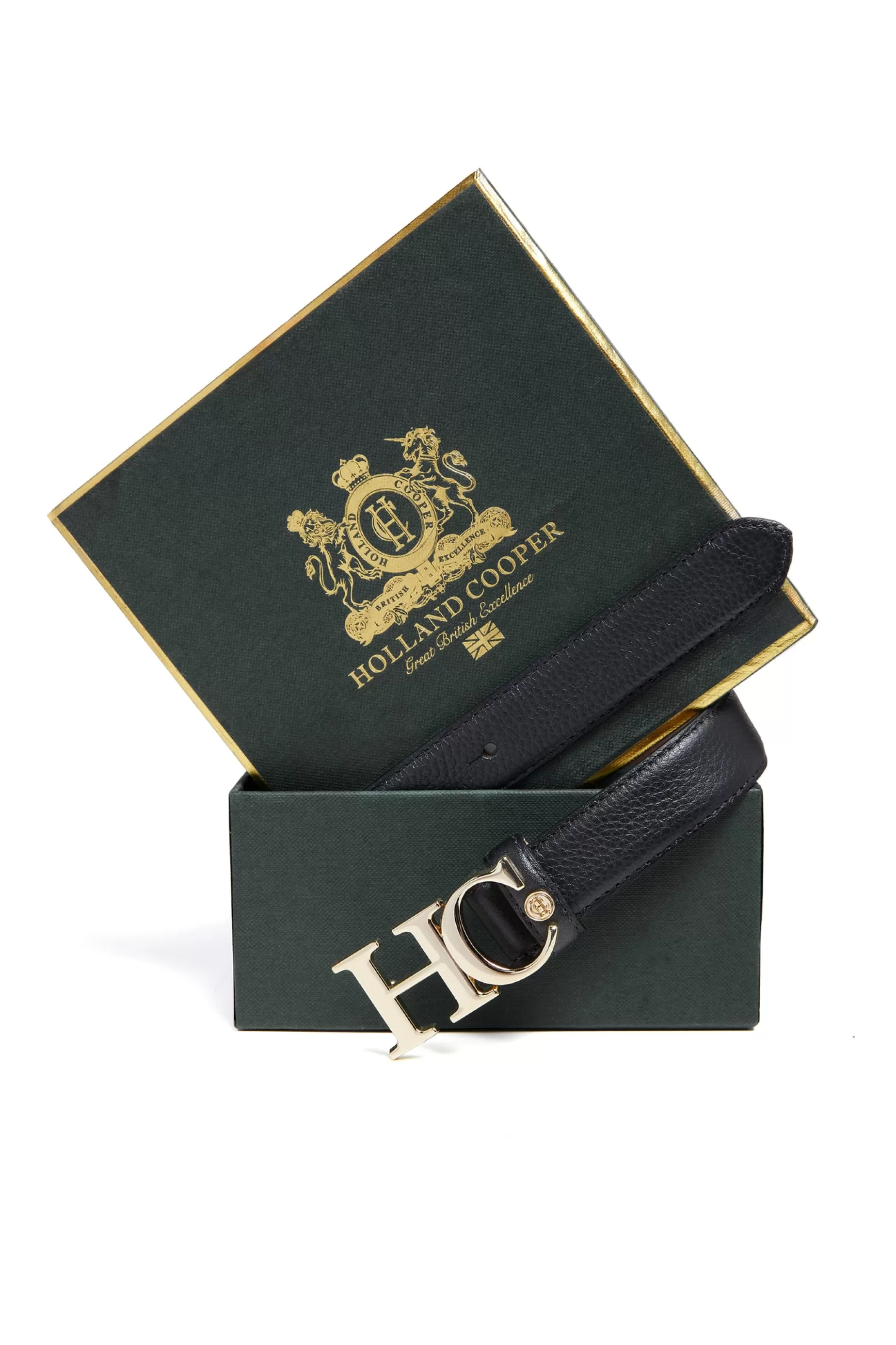 Holland Cooper Belts | Belts>Atelier Slim Logo Belt Black