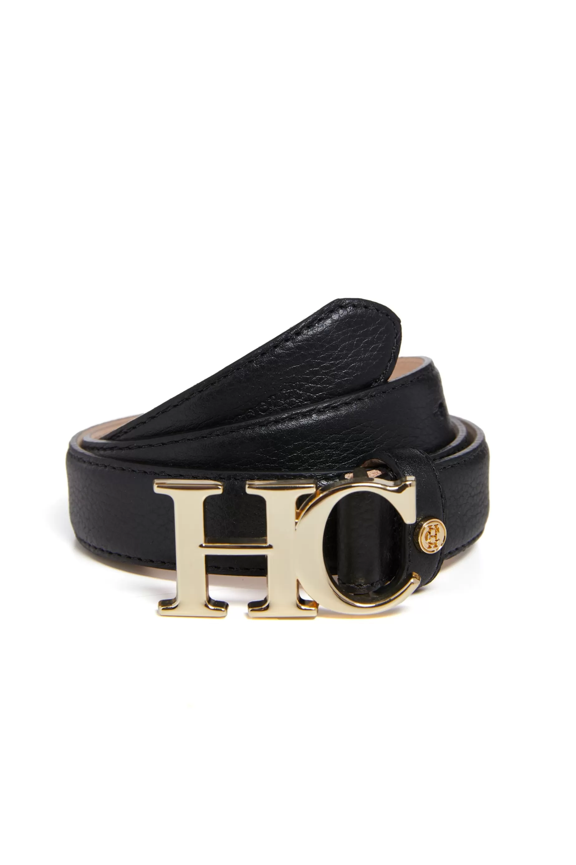 Holland Cooper Belts | Belts>Atelier Slim Logo Belt Black