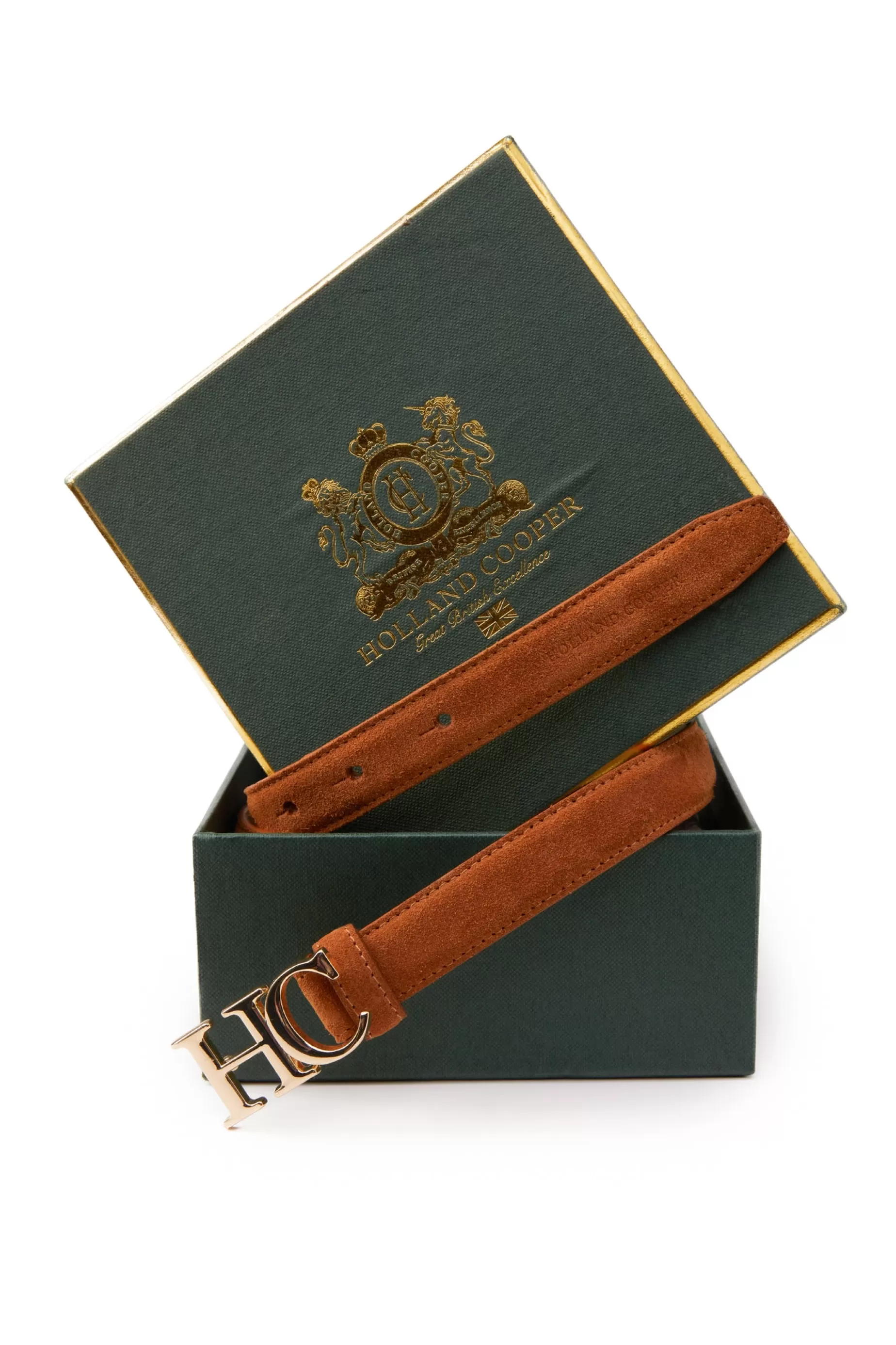 Holland Cooper Gifts For Her | Belts>Atelier Ultra Slim Belt Tan Suede