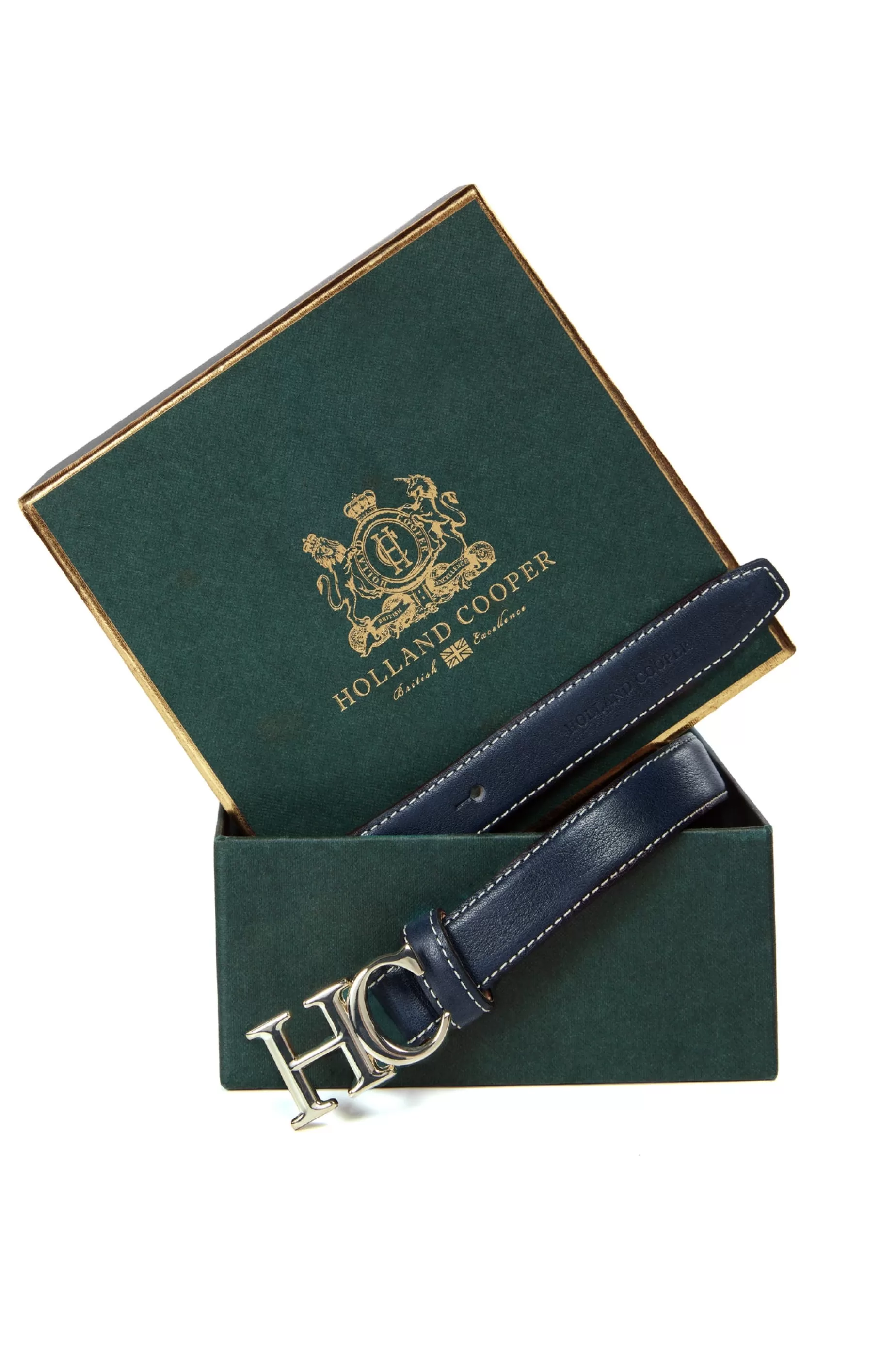 Holland Cooper The Perfect Gesture | Accessories>Atelier Ultra Slim Belt Navy