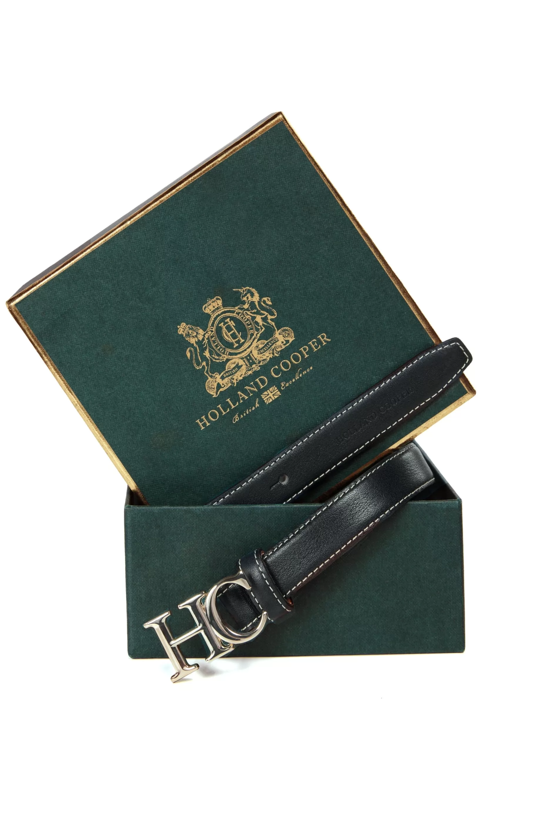 Holland Cooper Belts | Belts>Atelier Ultra Slim Belt Black Contast