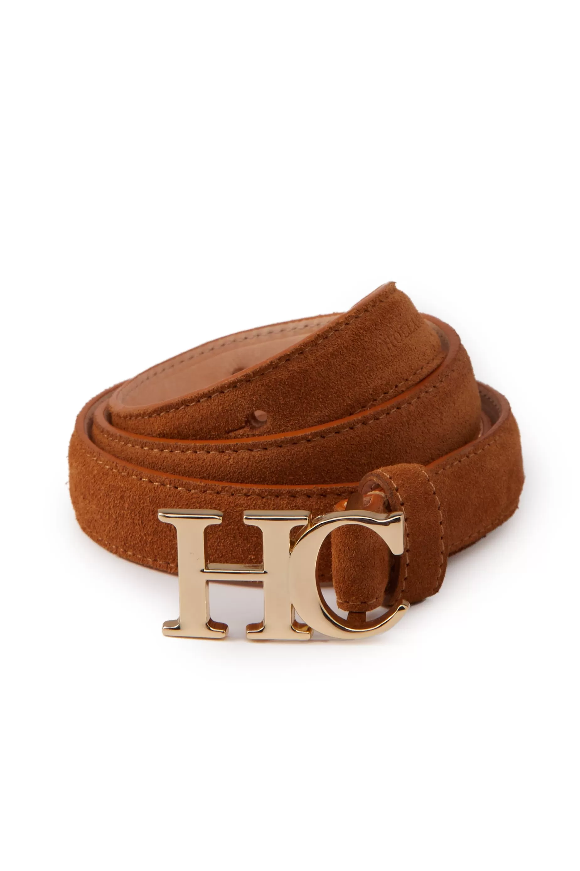 Holland Cooper Gifts For Her | Belts>Atelier Ultra Slim Belt Tan Suede