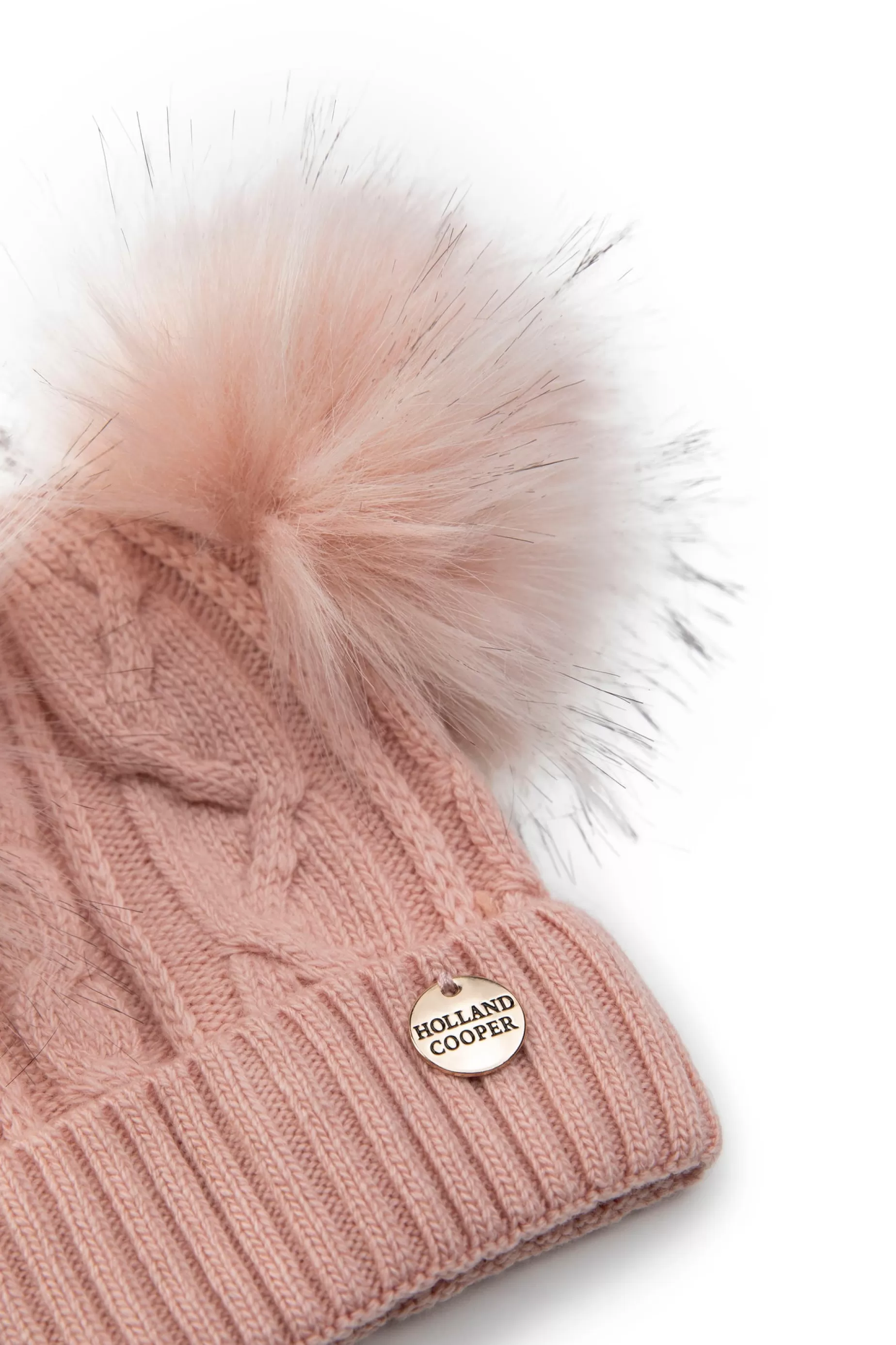 Holland Cooper Little Gifting | Bobble Hats>Baby Bobble Hat Soft Pink