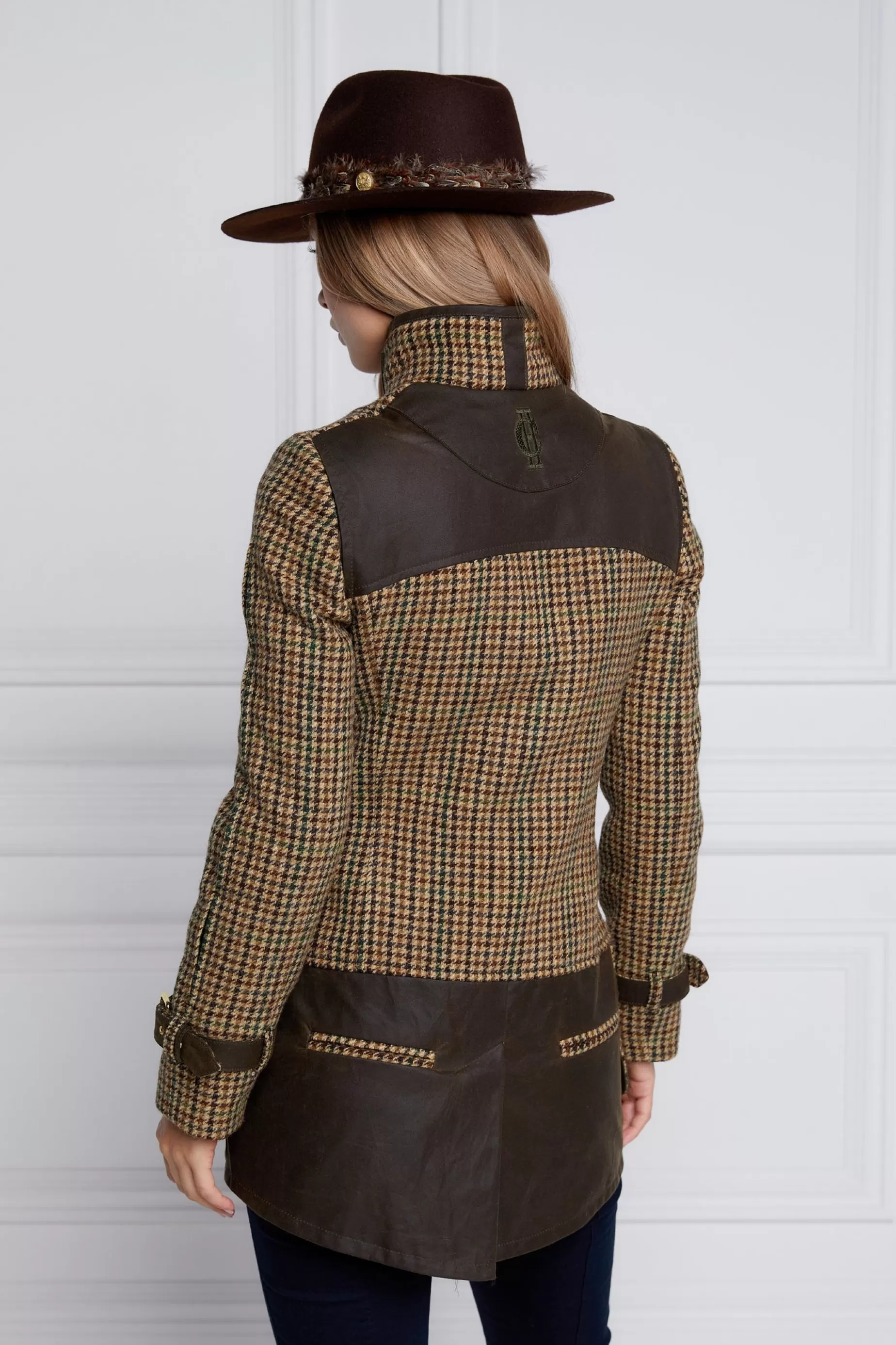 Holland Cooper Jackets>Balmoral Field Jacket Hailes Green Tweed