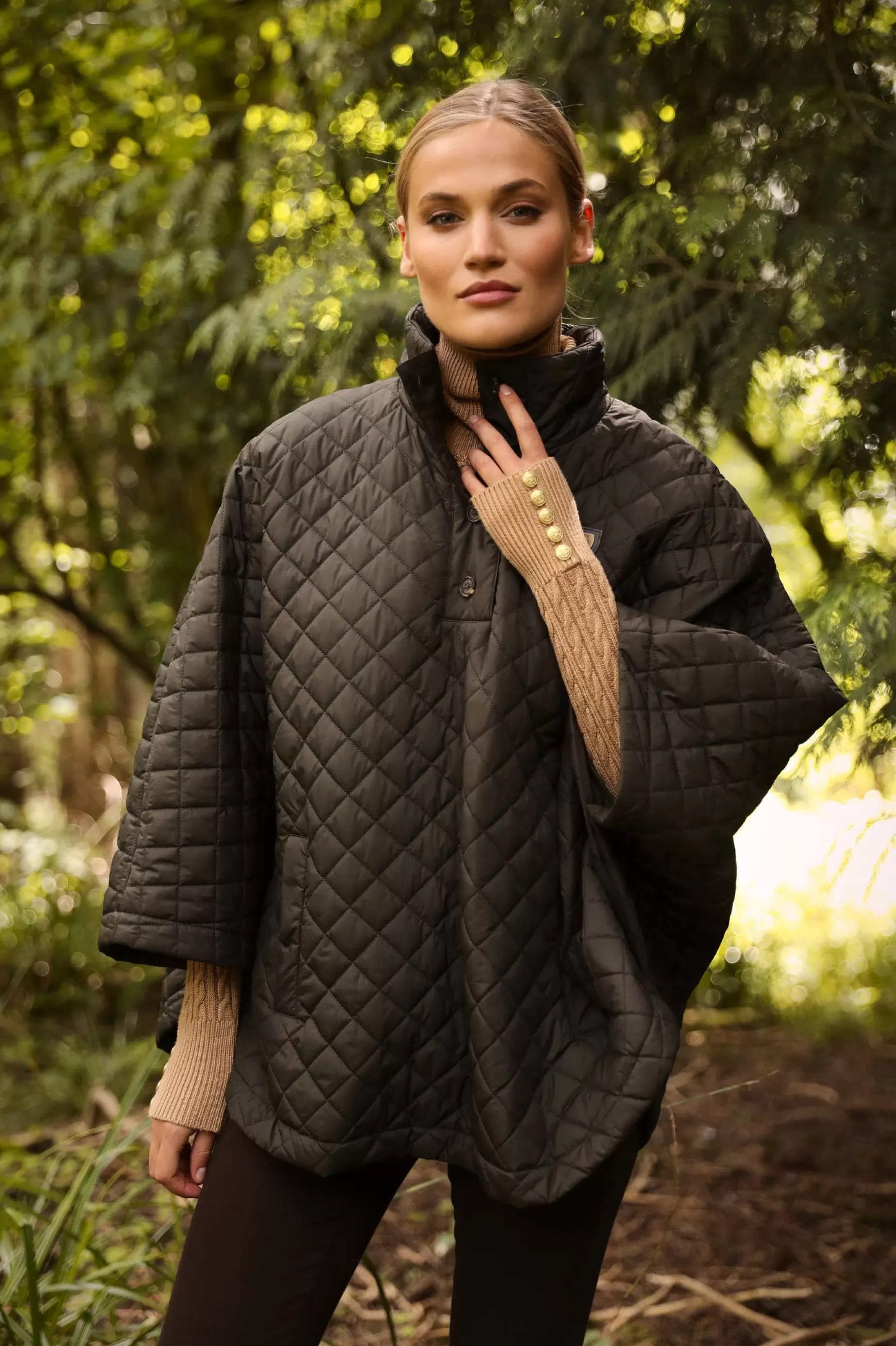 Holland Cooper Capes | The Cosy Collection>Brooke Quilted Cape