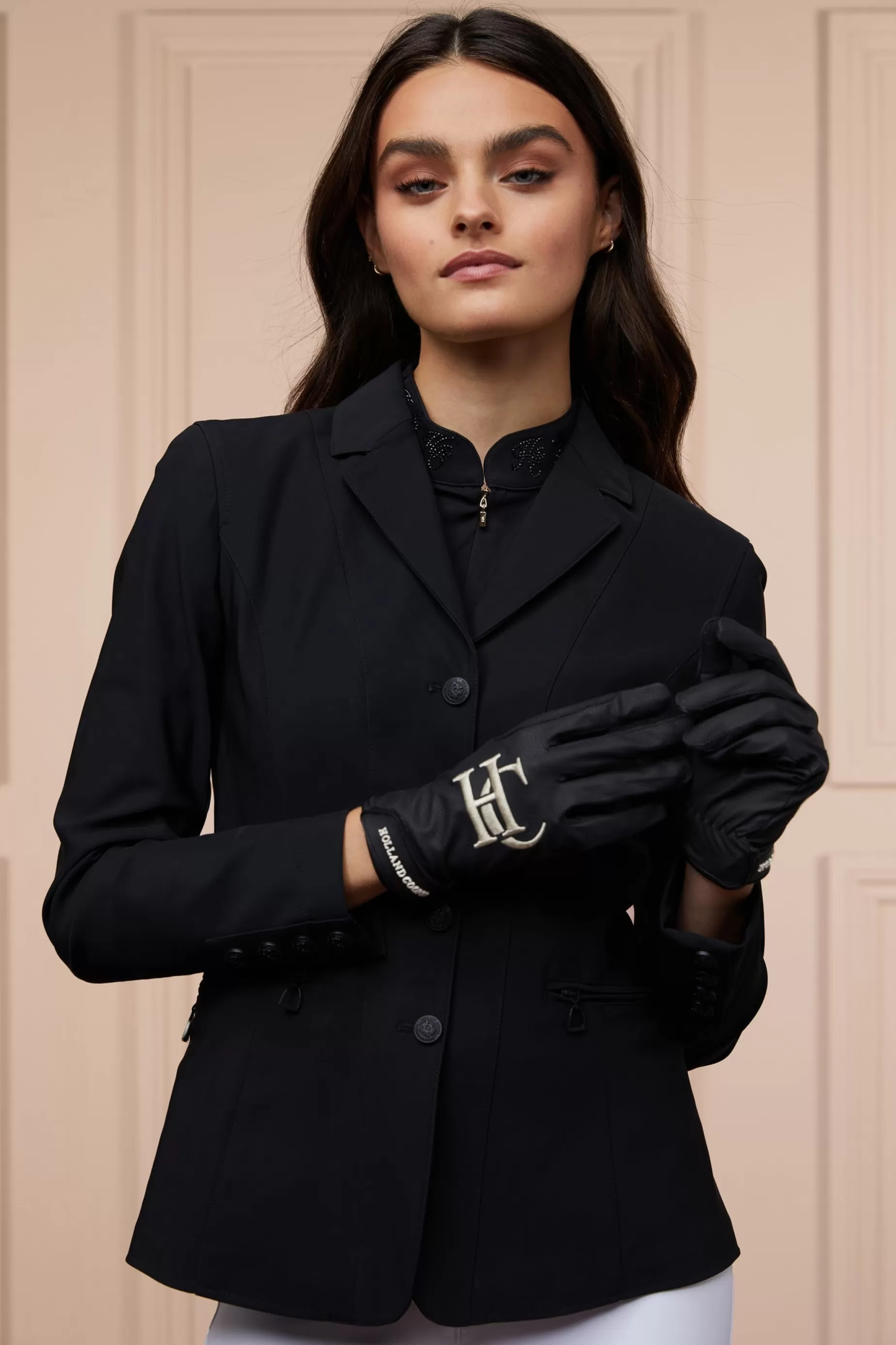 Holland Cooper Riding Gloves | Accessories>Burghley Riding Gloves Black