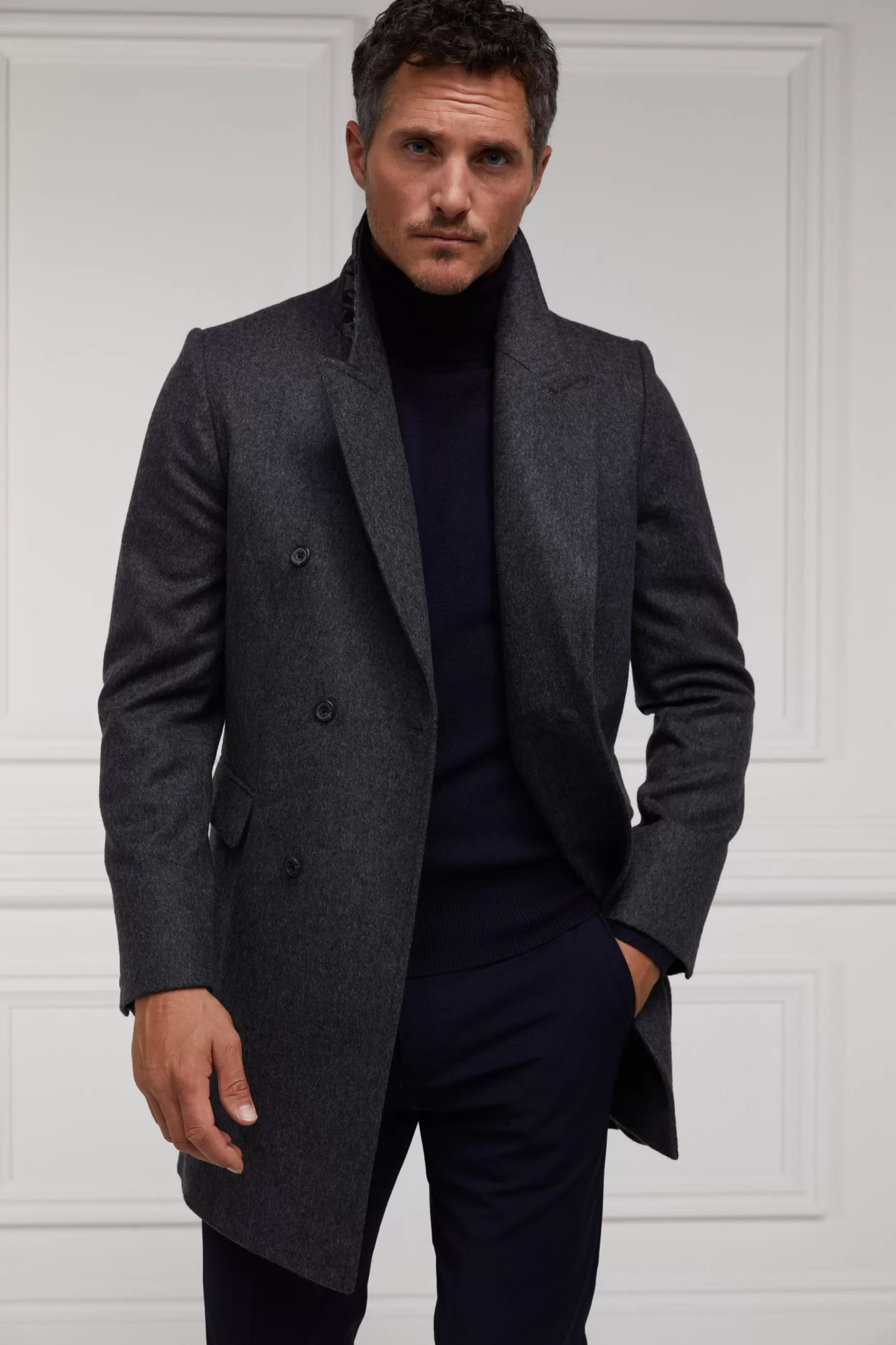 Holland Cooper Shop By Product | Wardrobe Staples>Byron Roll Neck Knit Navy