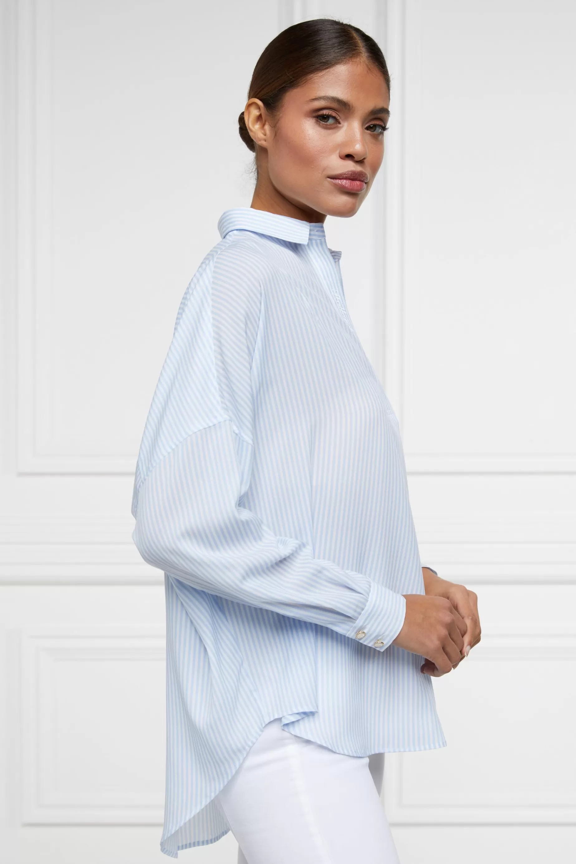 Holland Cooper Shirts & Blouses | Shop By Product>Cameron Shirt Sky Stripe