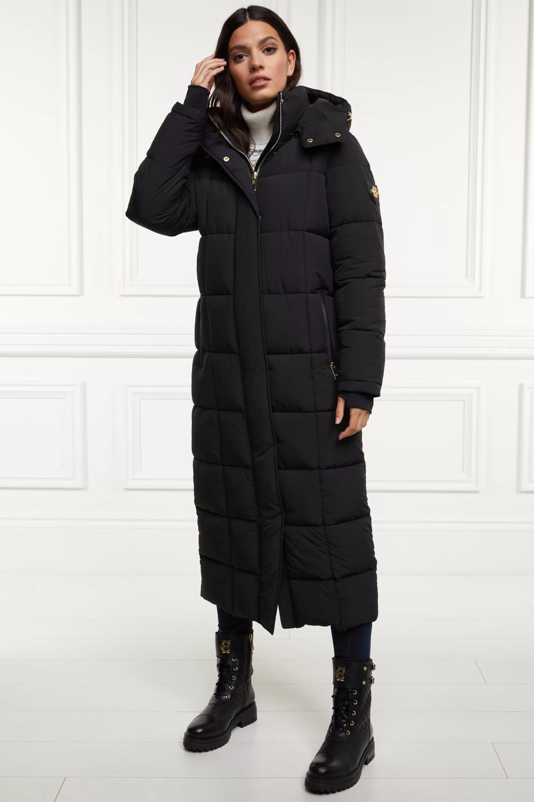 Holland Cooper Gifts For Her | Coats>Carrington Longline Coat Black