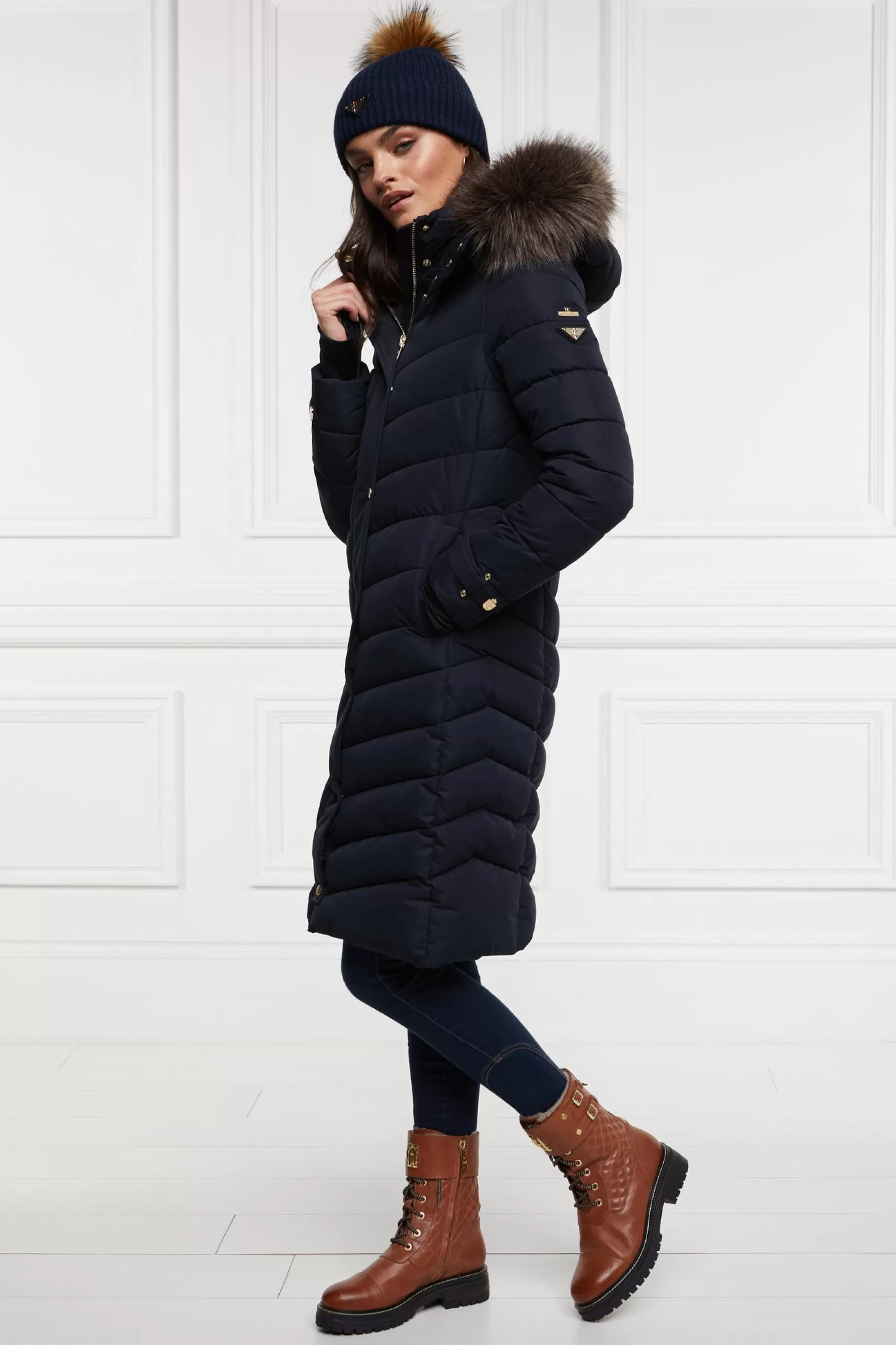 Holland Cooper Coats | The Wet Weather Edit>Chamonix Coat Ink Navy