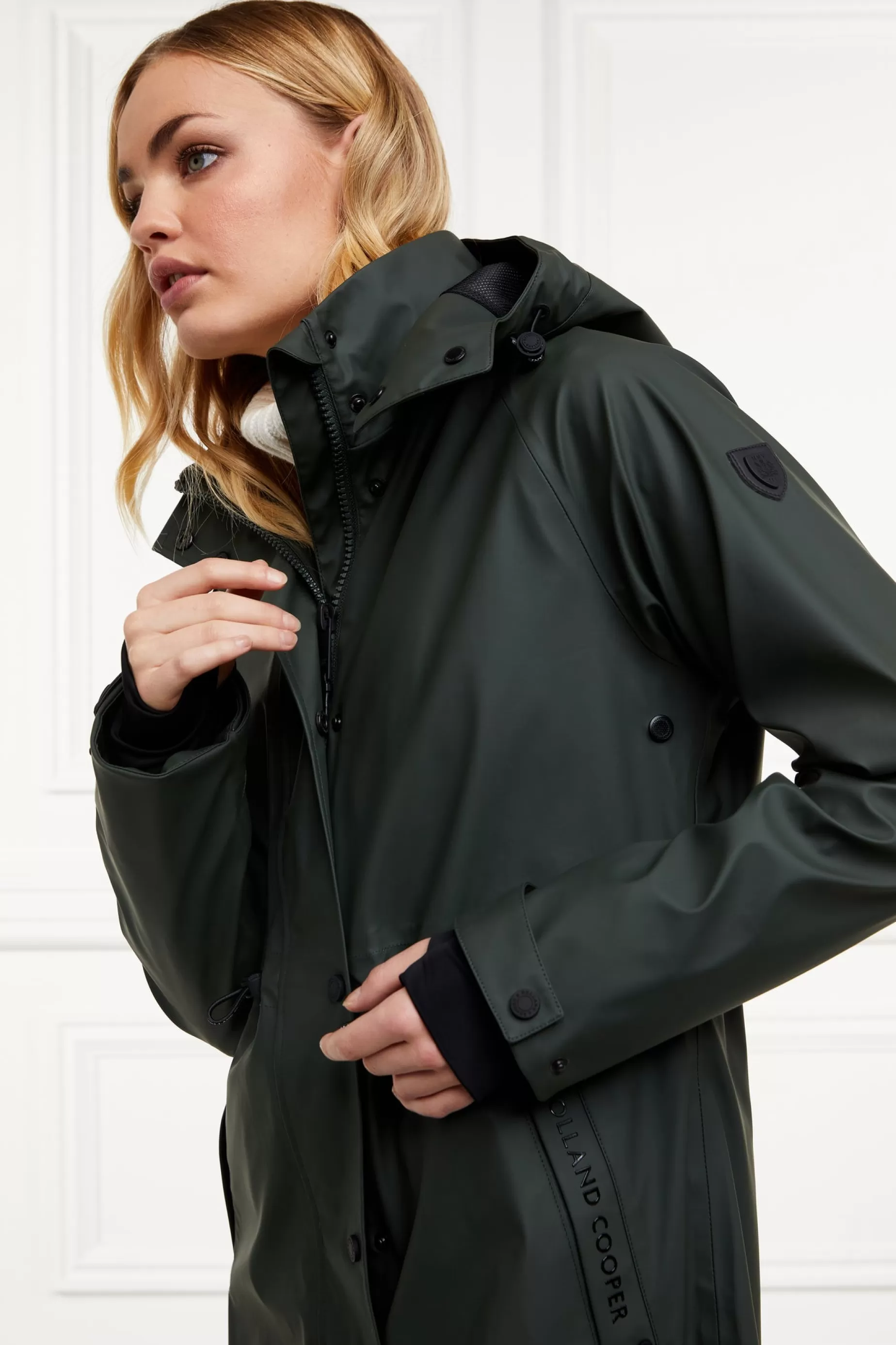 Holland Cooper Jackets | At The Stables>Chartwell Rain Parka Evergreen