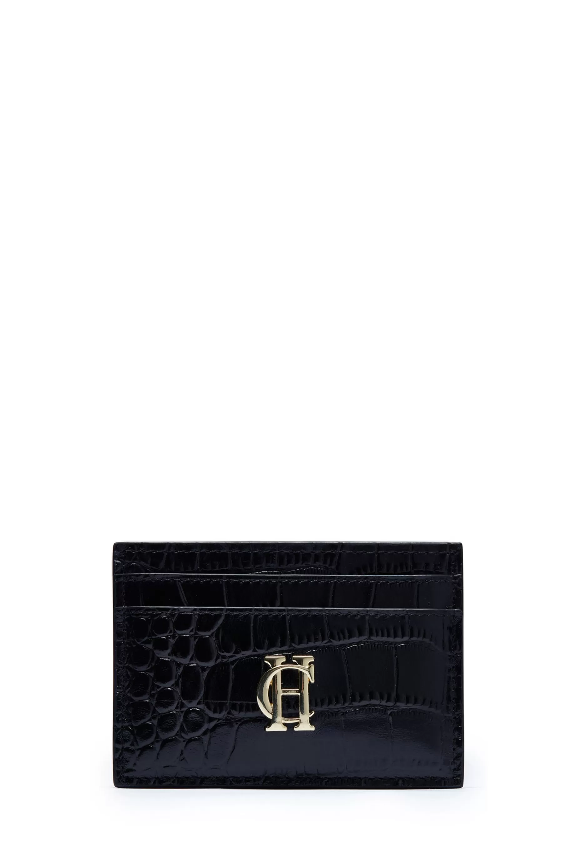 Holland Cooper The Perfect Gesture | Gifts For Him>Chelsea Card Holder Black Croc