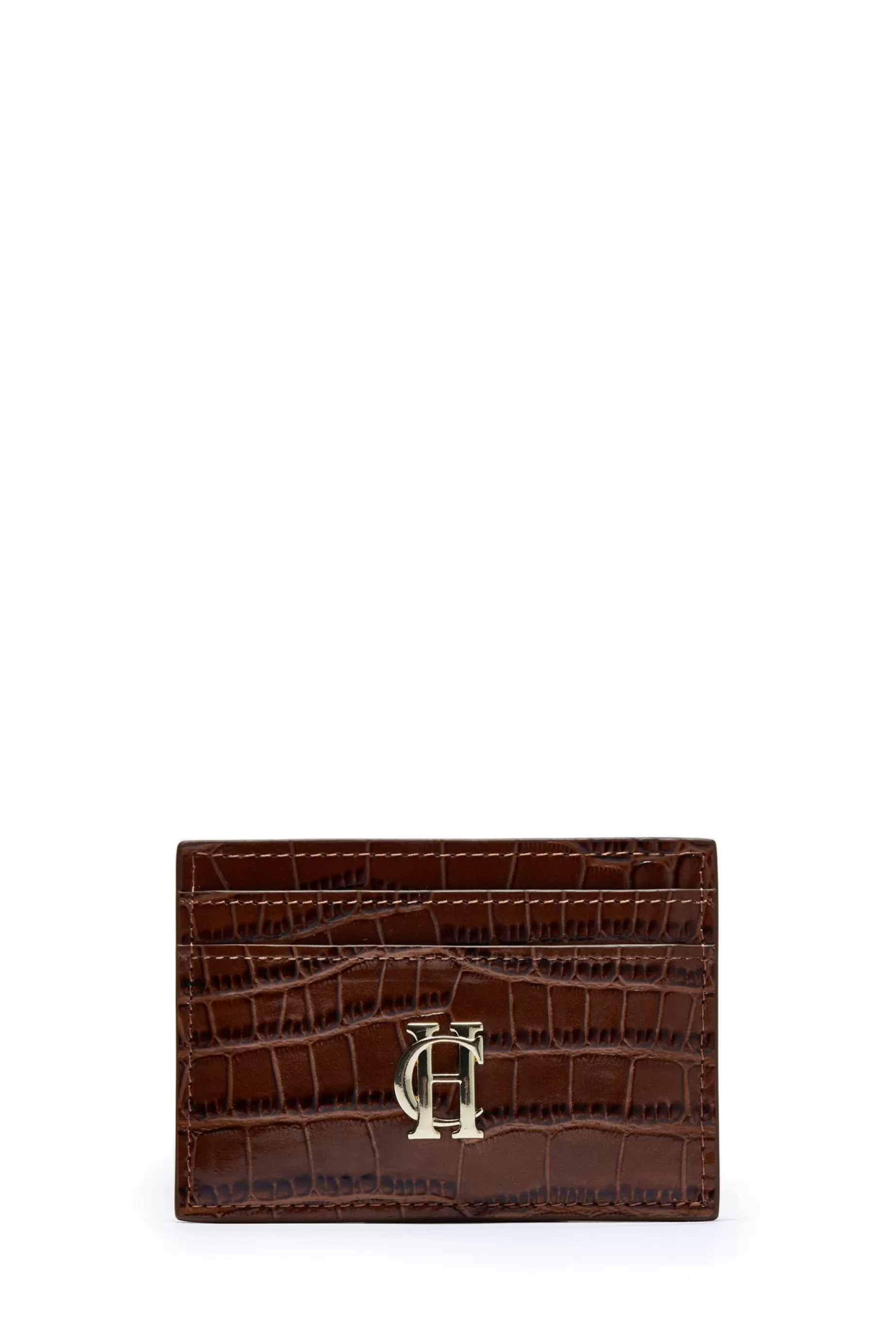 Holland Cooper The Perfect Gesture | Gifts For Him>Chelsea Card Holder Tan Croc