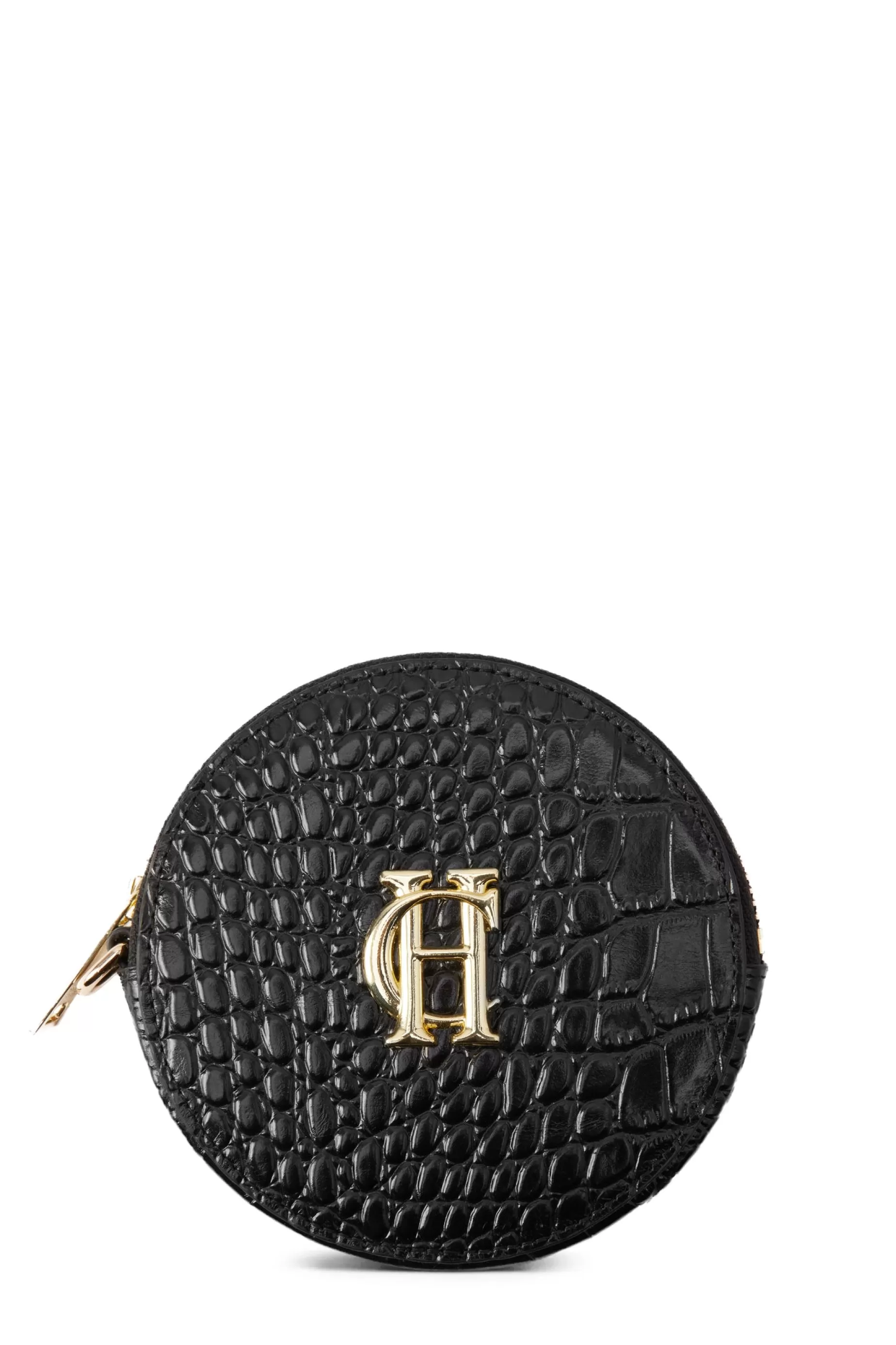 Holland Cooper Small Leather Goods | Small Leather Goods>Chelsea Coin Purse Black Croc