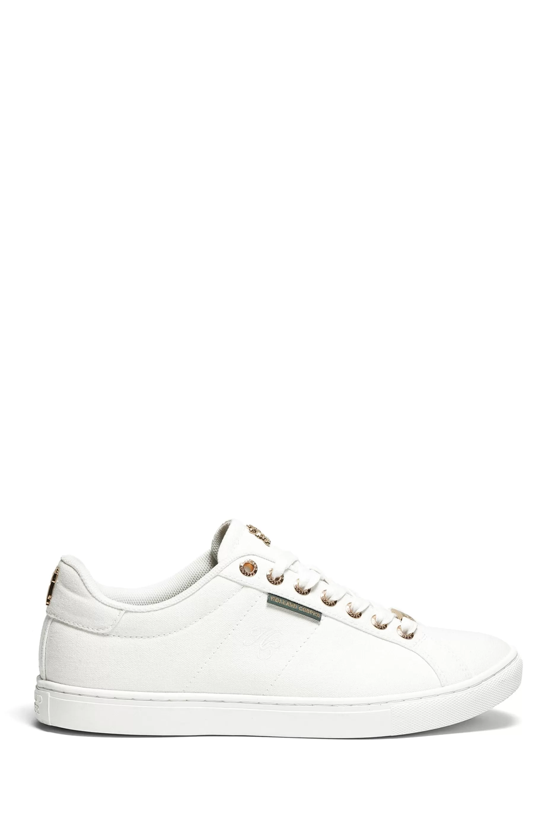 Holland Cooper Trainers | Bestsellers>Chelsea Court Trainer Embroidered White