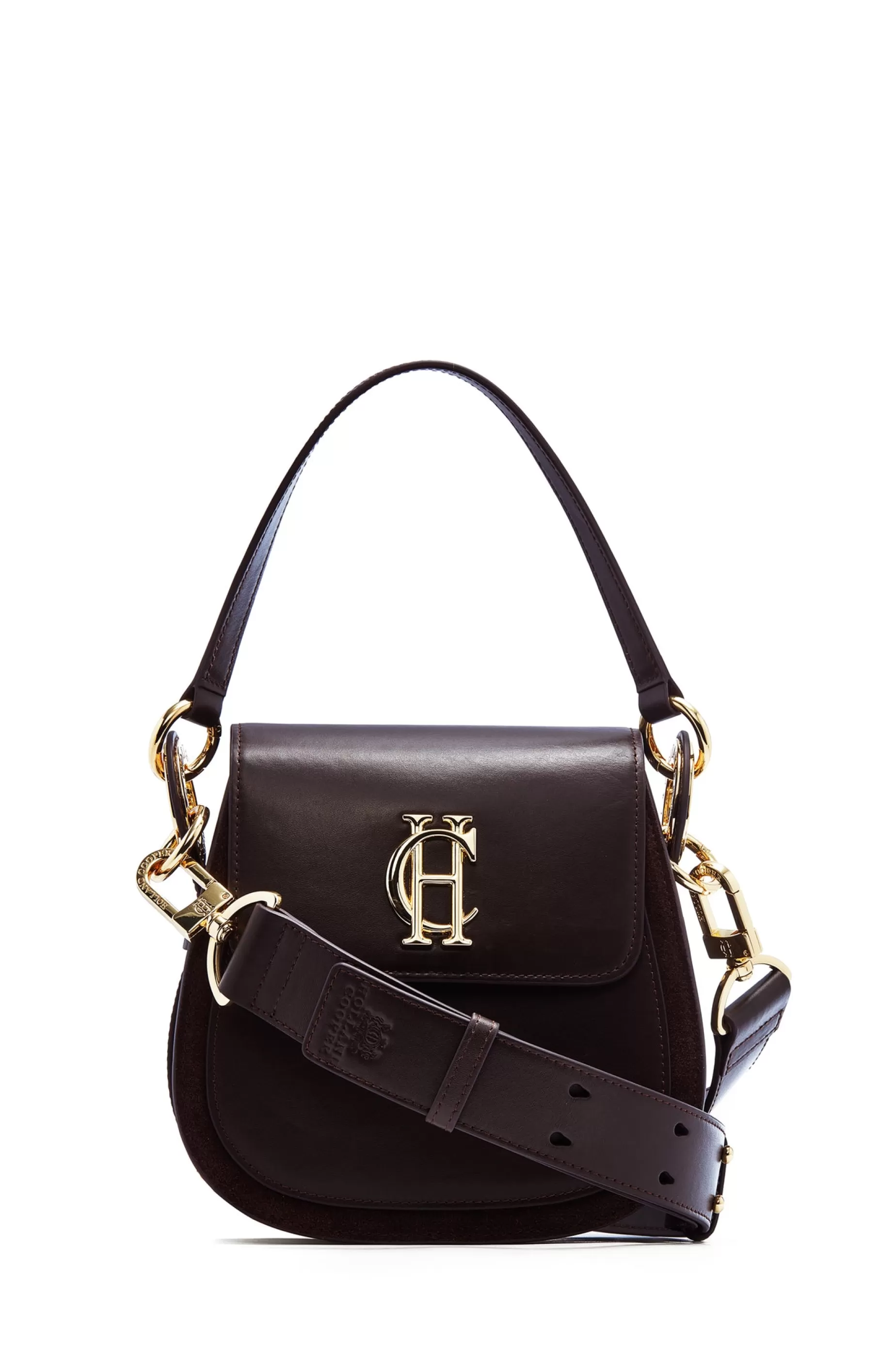 Holland Cooper The Perfect Gesture | Crossbody Bags>Chelsea Saddle Bag Chocolate