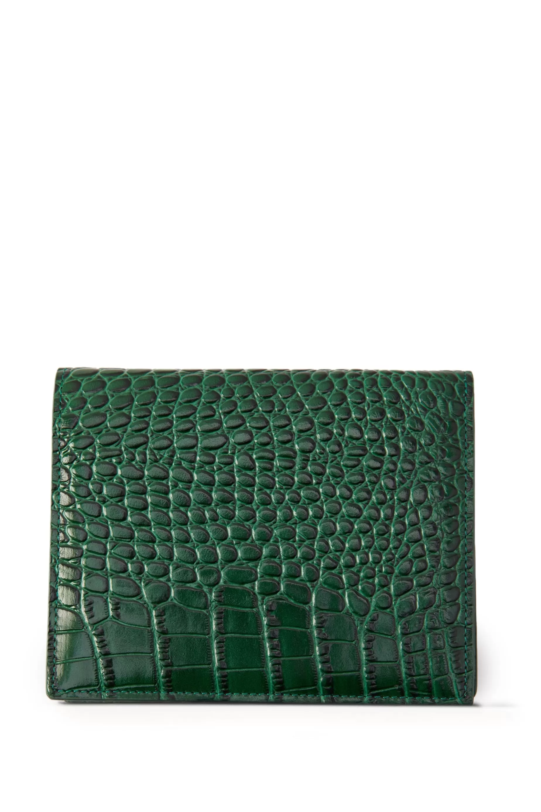 Holland Cooper Gifts For Him | Small Leather Goods>Chelsea Wallet Emerald Croc