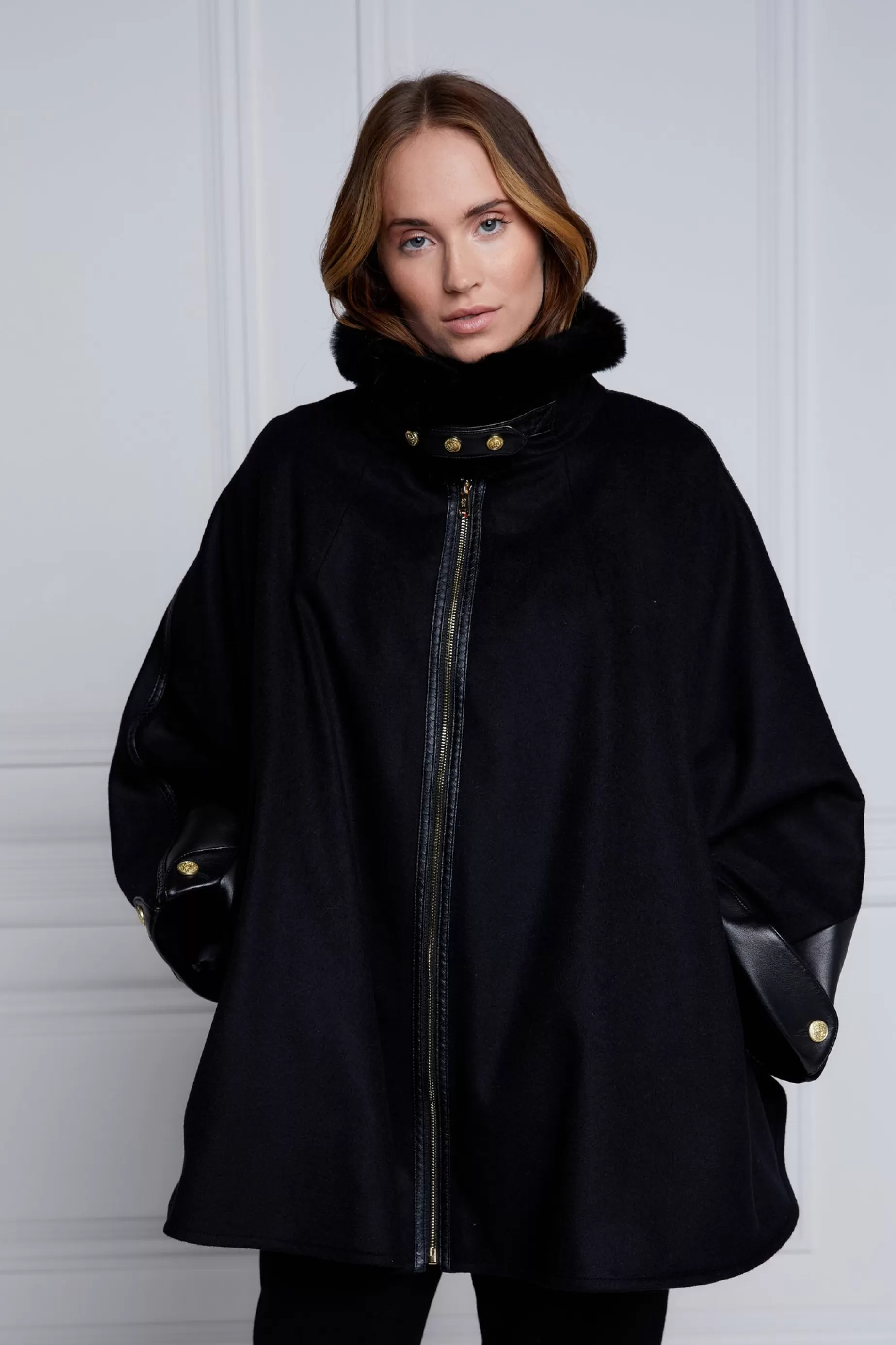 Holland Cooper Capes>Chiltern Cape Soft Black