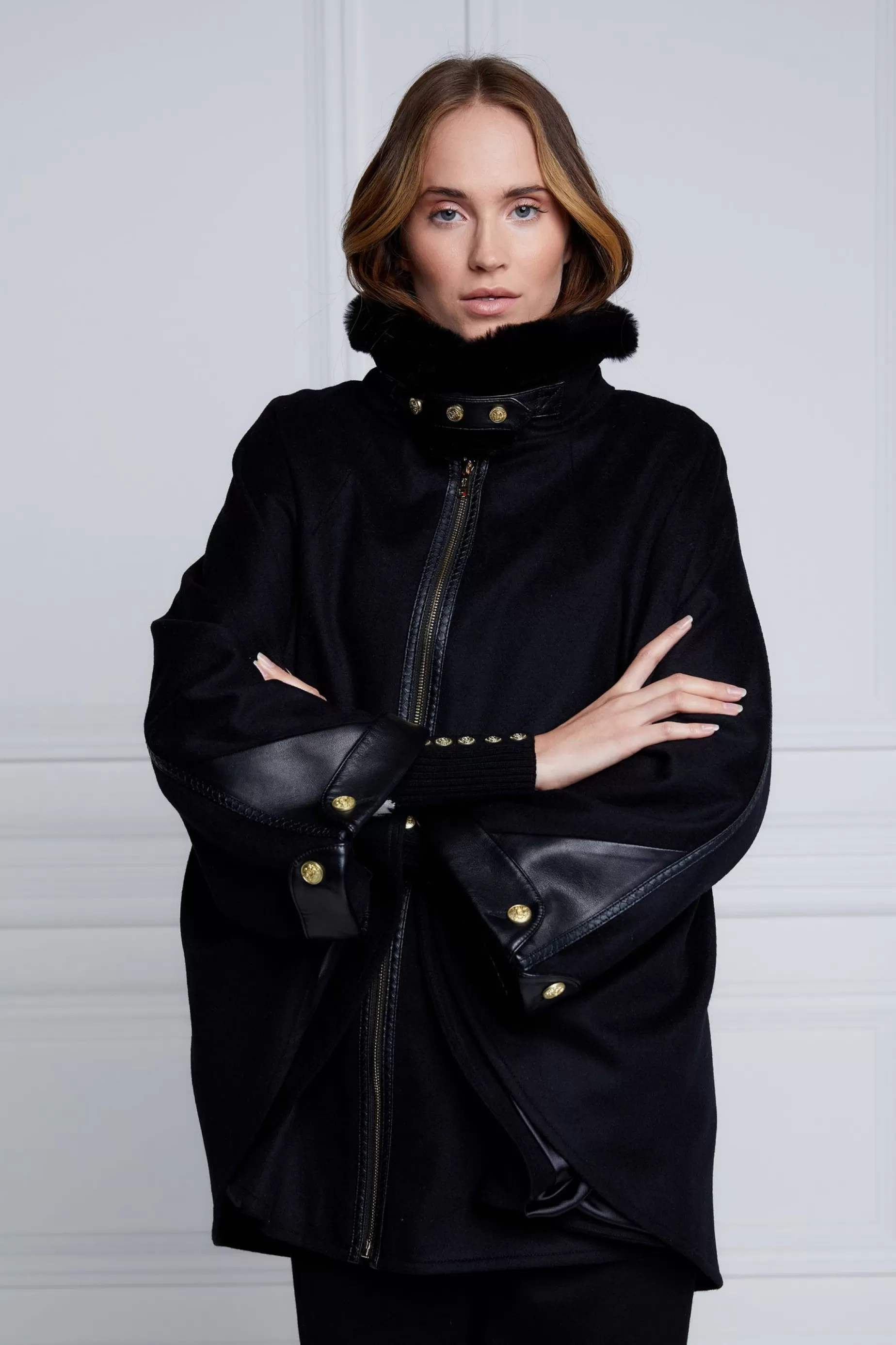 Holland Cooper Capes>Chiltern Cape Soft Black