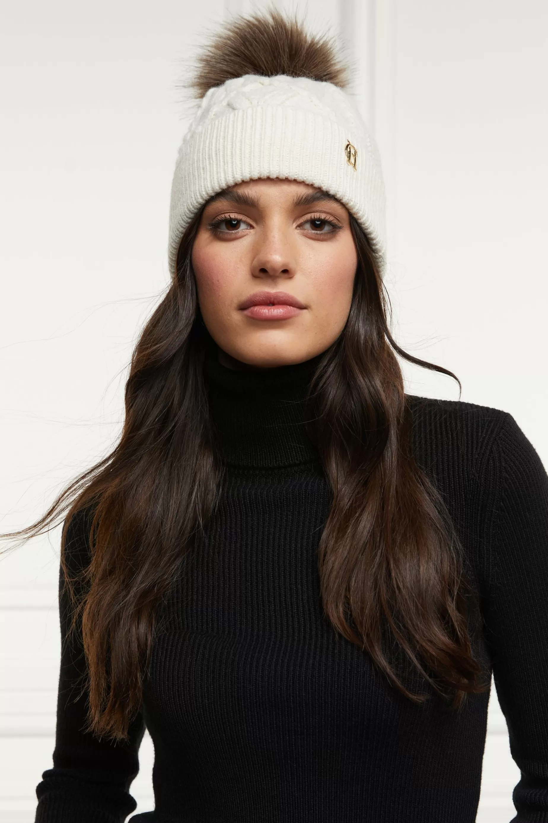 Holland Cooper Hats & Headbands | Hats & Headbands>Cortina Bobble Hat Cream