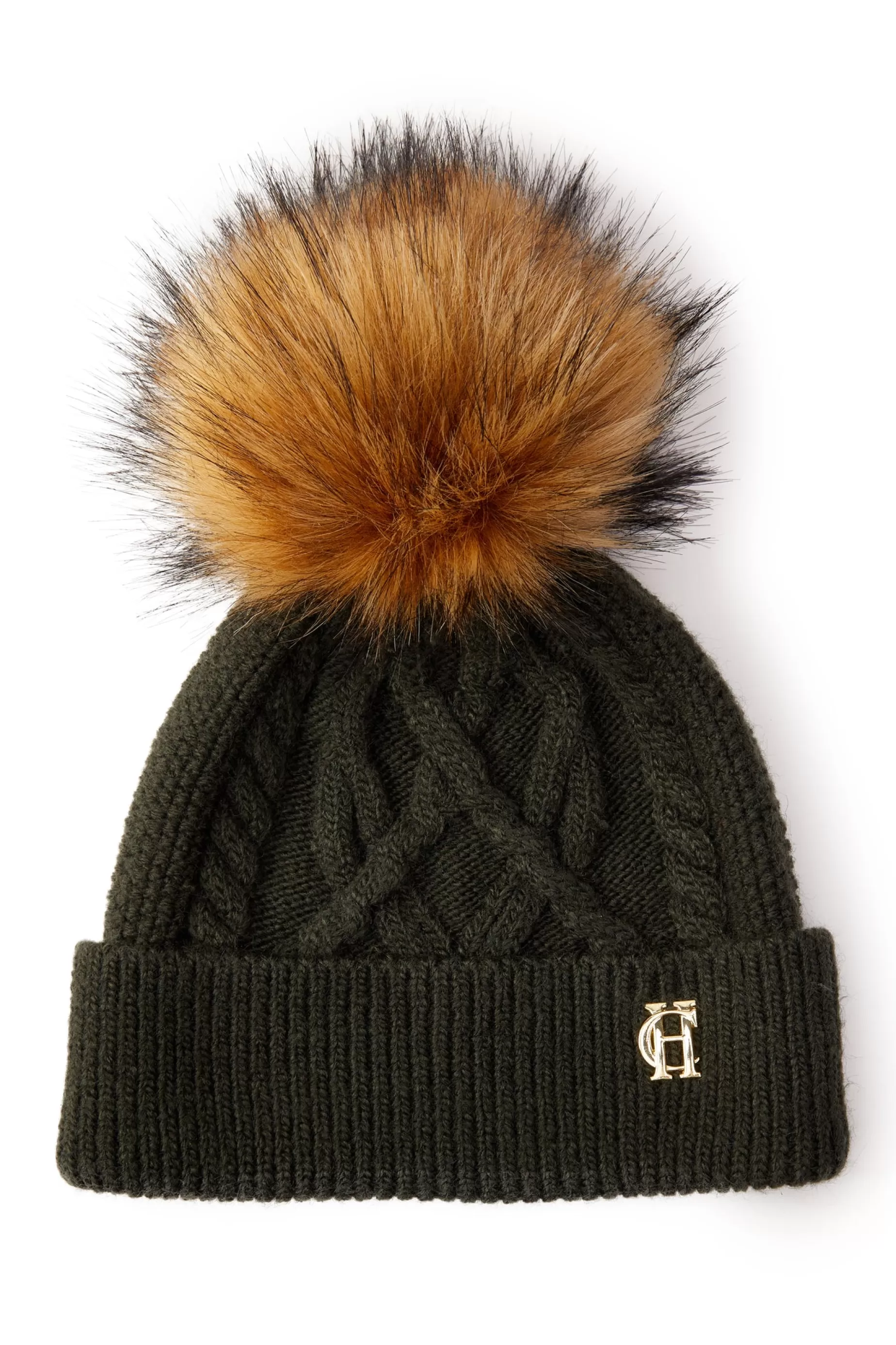 Holland Cooper Accessories | Shop Women>Cortina Bobble Hat Fern Green