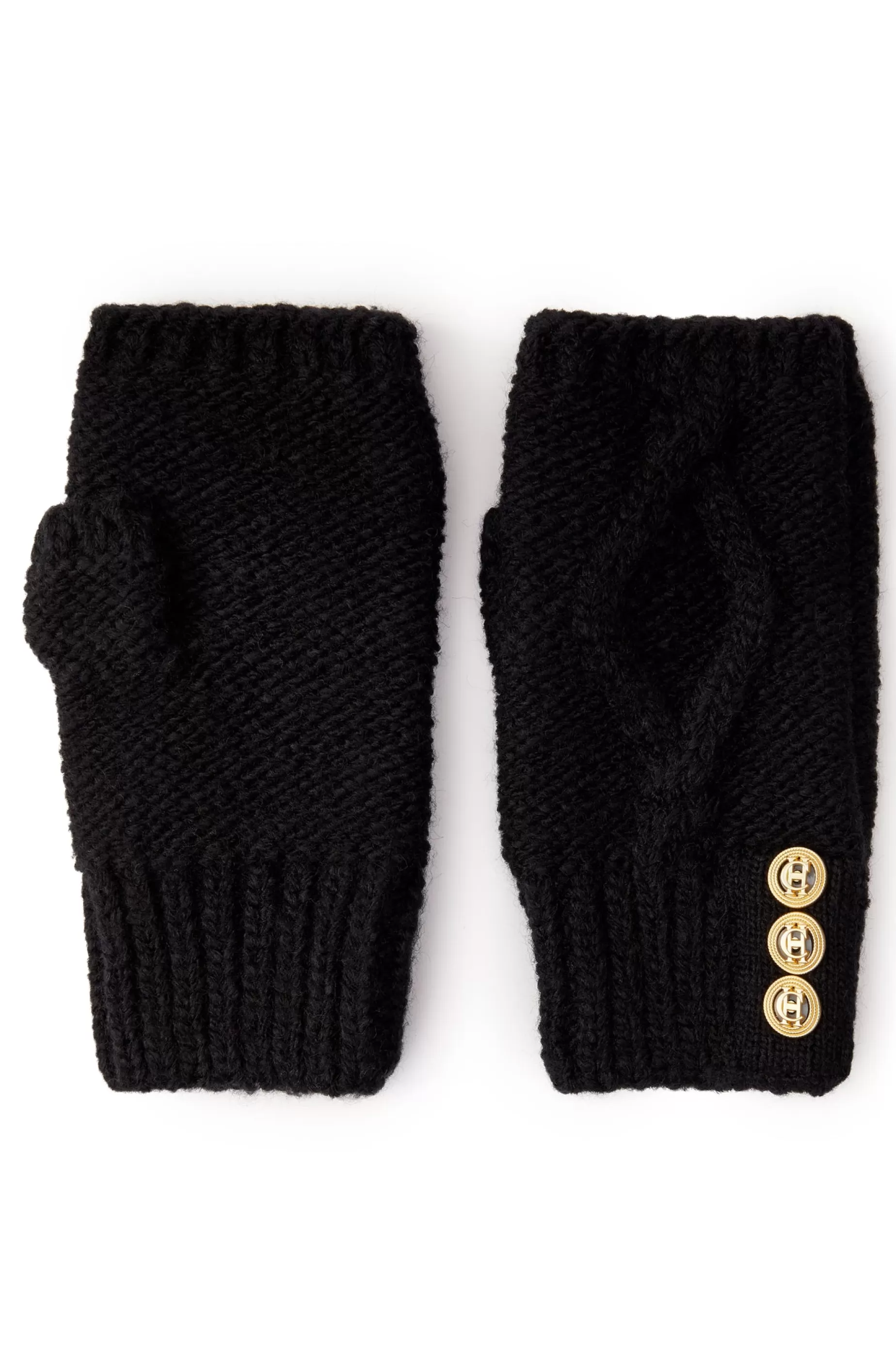 Holland Cooper Accessories | Shop Women>Cortina Fingerless Gloves Black