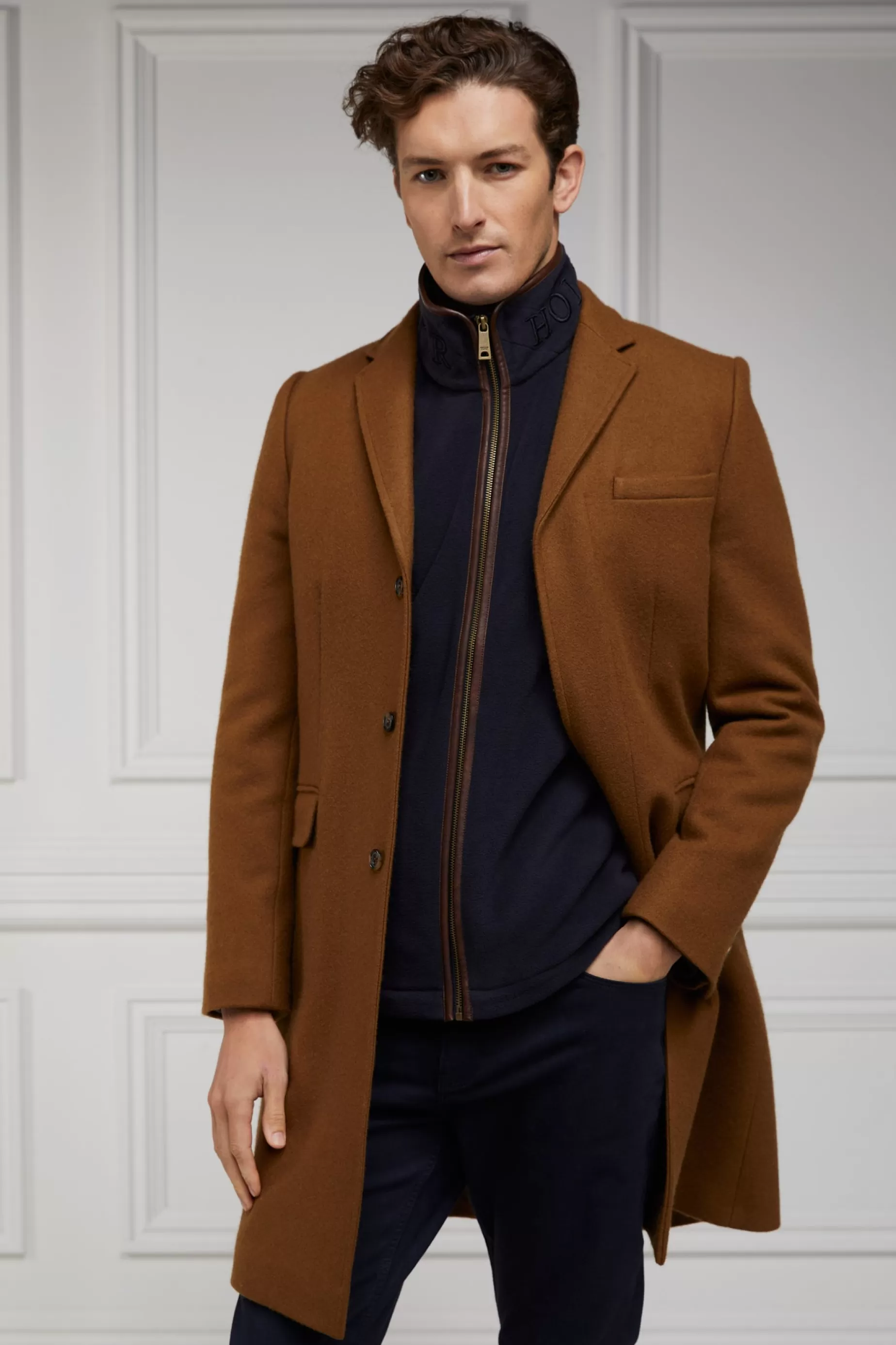 Holland Cooper Gifts For Him | Fleeces>Country Fleece Gilet Ink Navy