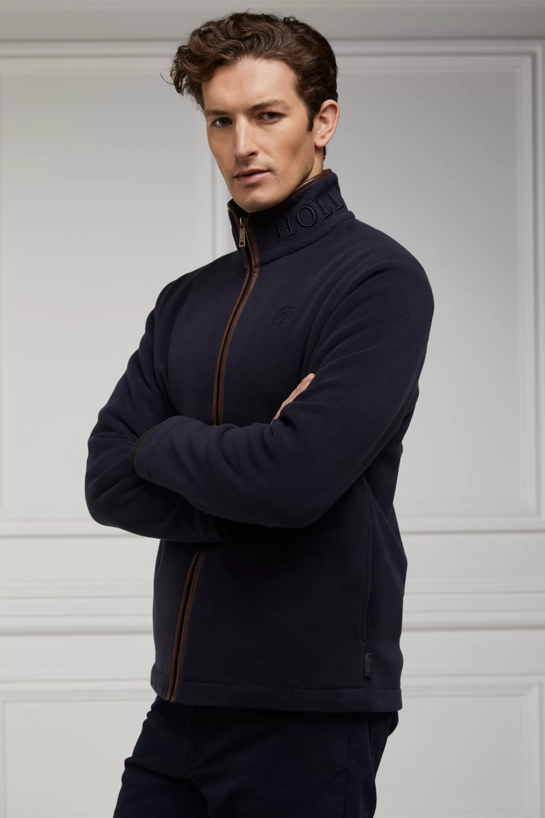 Holland Cooper Shop By Product | Wardrobe Staples>Country Fleece Jacket Ink Navy