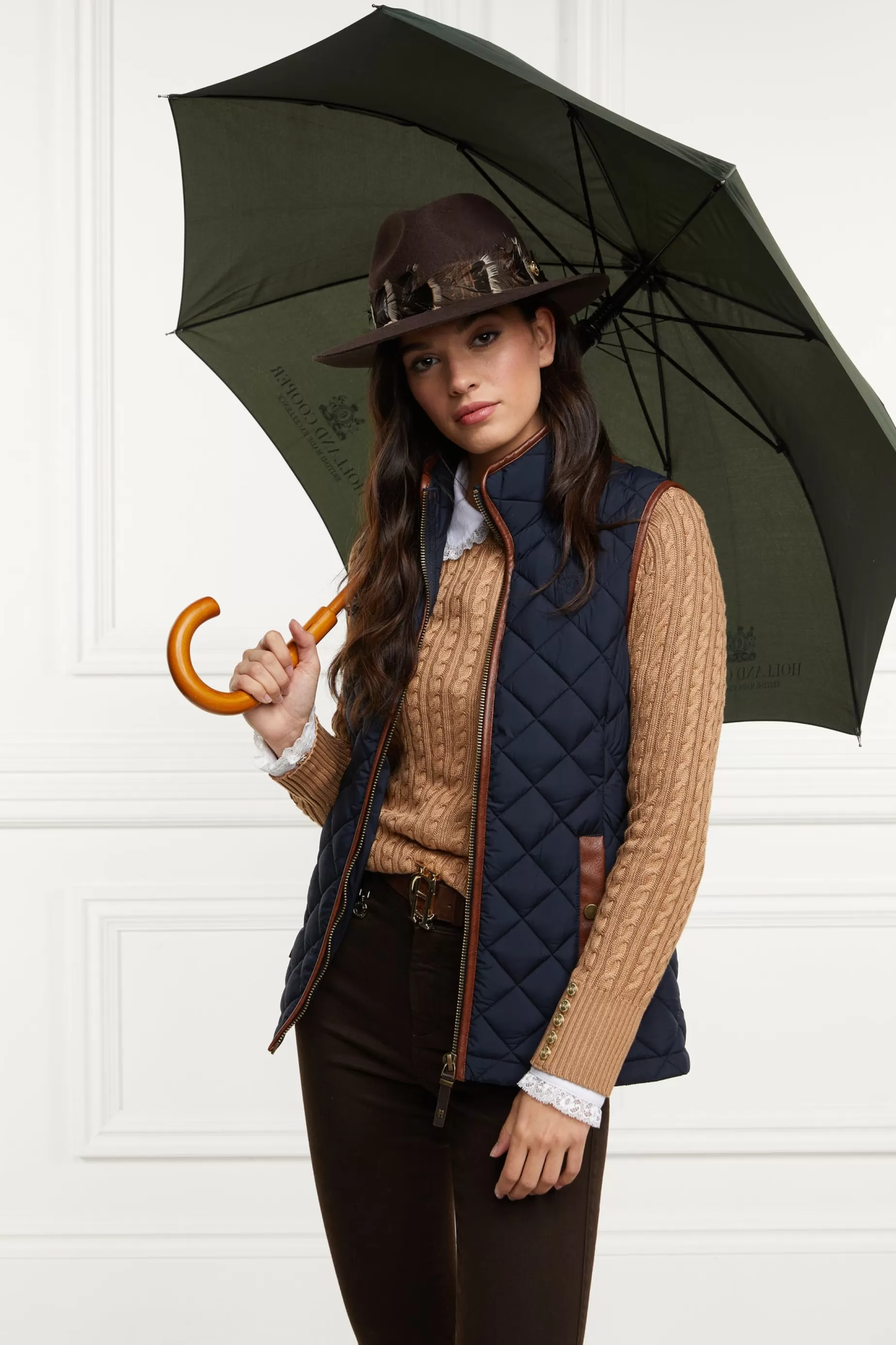 Holland Cooper Gilets>Country Quilted Gilet Ink Navy