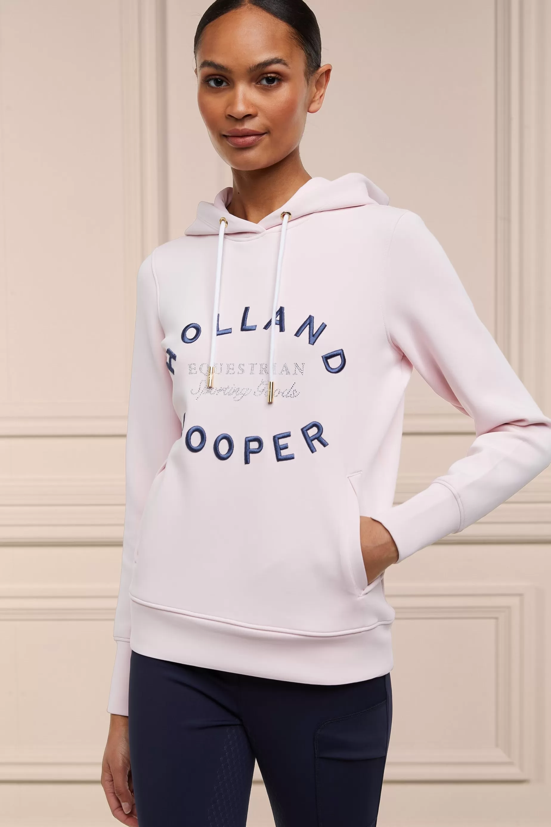 Holland Cooper Shop By Product | Equestrian Gifting>Crystal Hoodie Blush