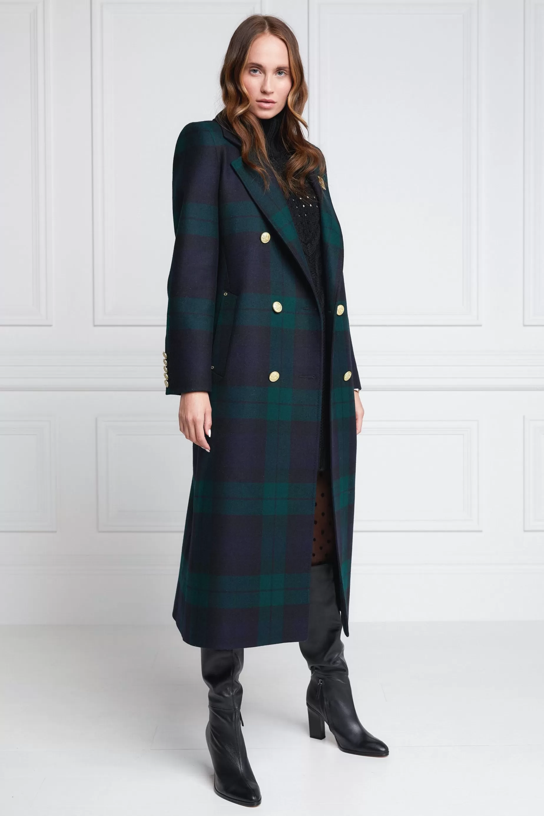 Holland Cooper Coats | In Stock Tailoring>Double Breasted Coat Blackwatch