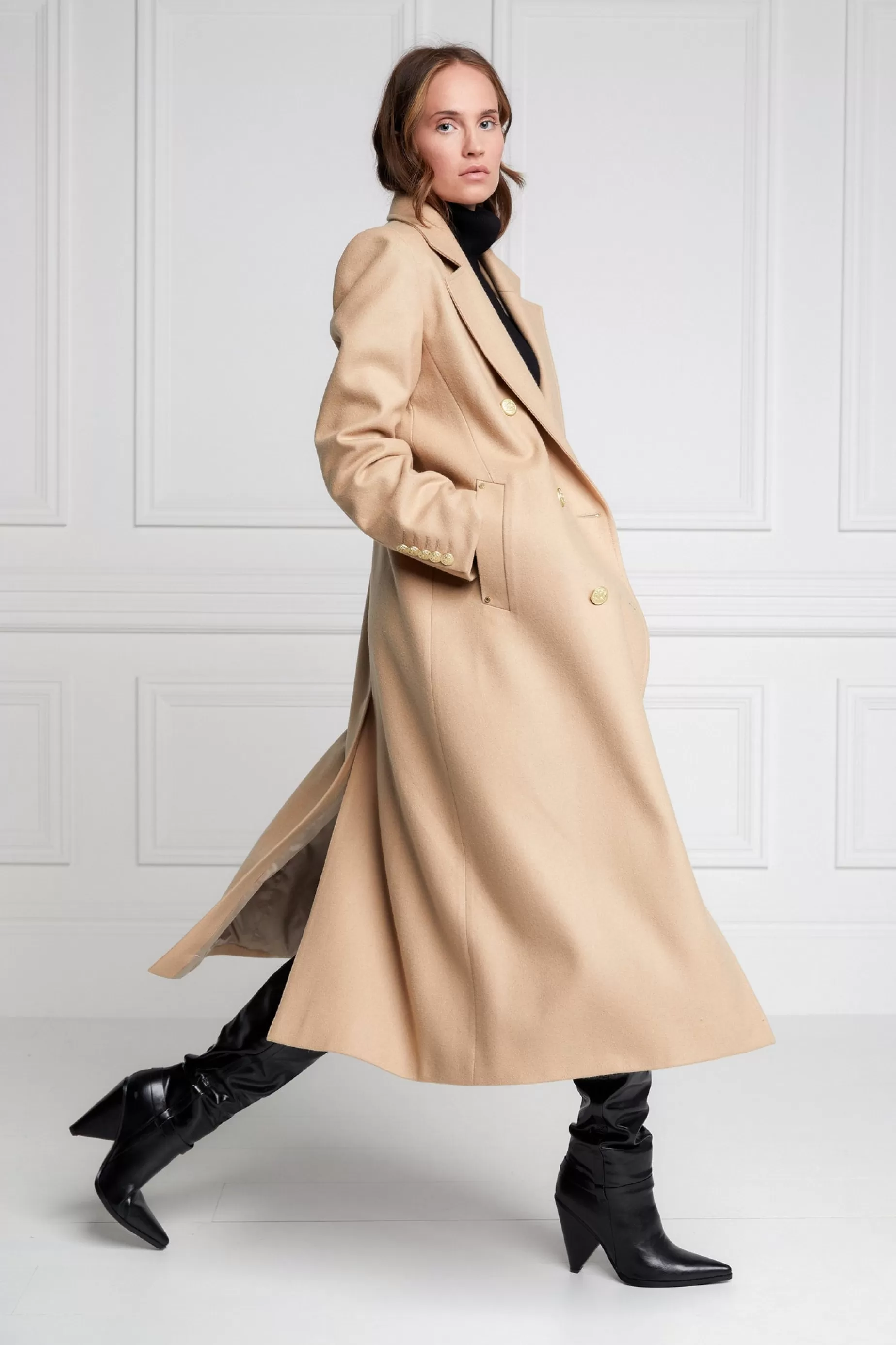 Holland Cooper Coats | Jade's Top Picks>Double Breasted Coat Camel