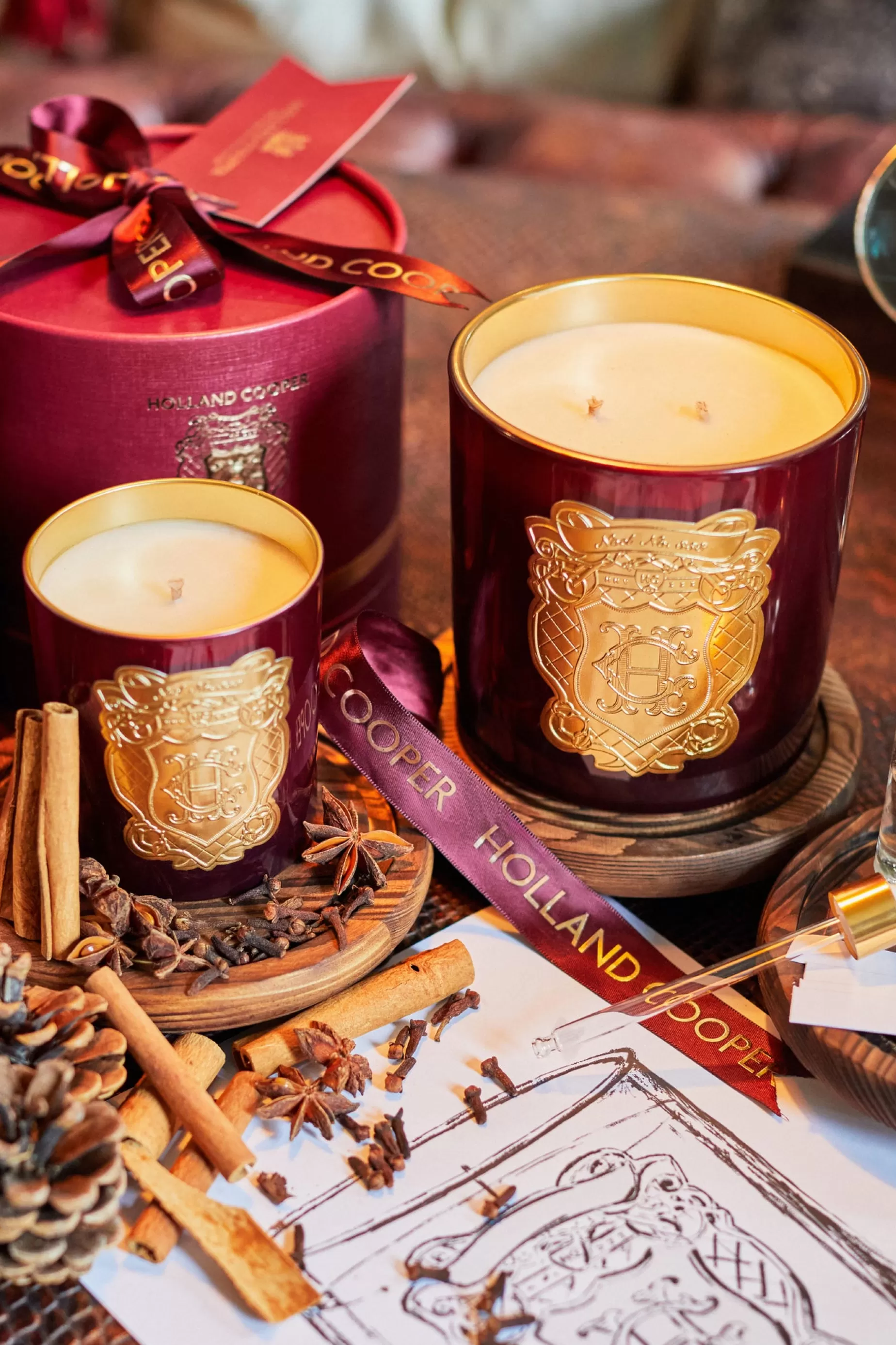 Holland Cooper The Perfect Gesture | Candles>Double Wick Candle Noel