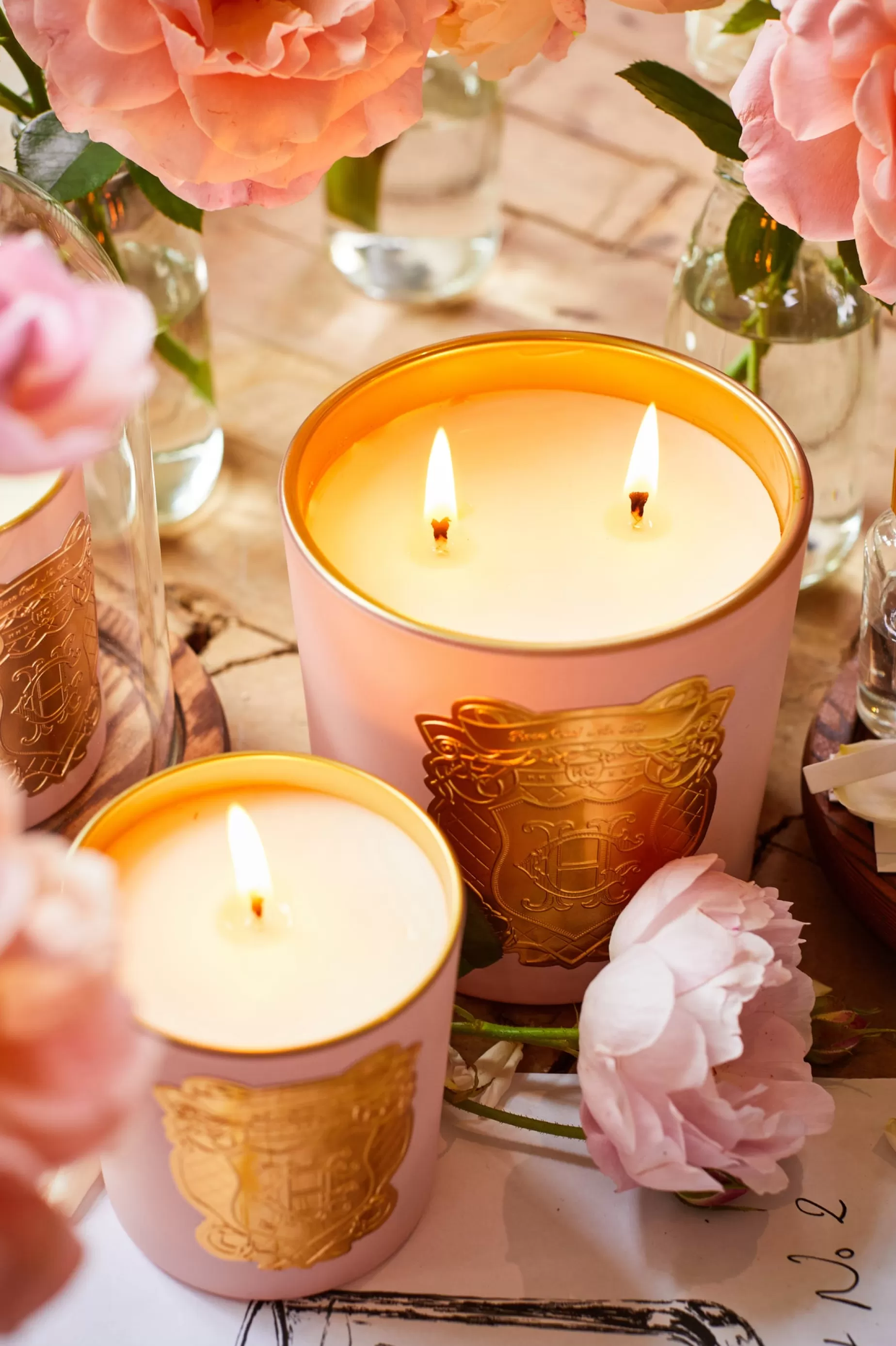 Holland Cooper Candles | The Perfect Gesture>Double Wick Candle Rose Oud