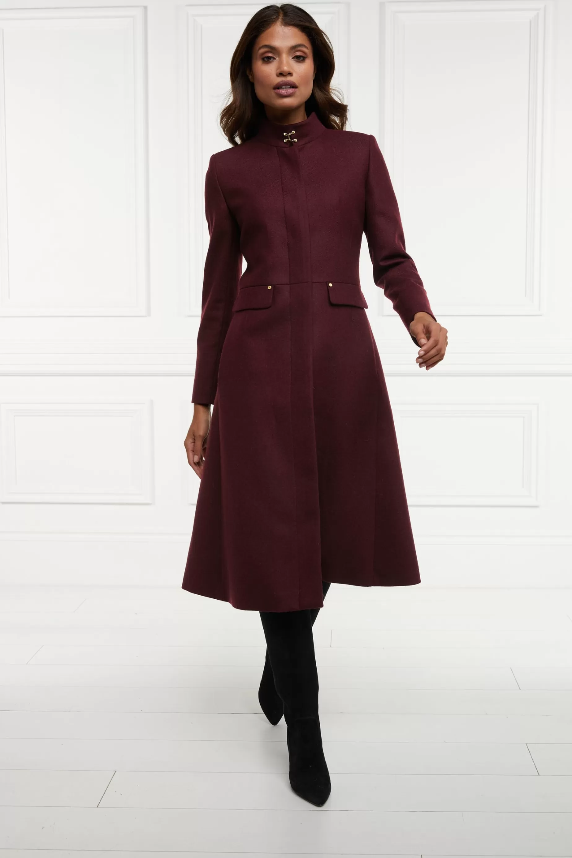 Holland Cooper Gifts For Her | In Stock Tailoring>Dowdeswell Coat Mulberry