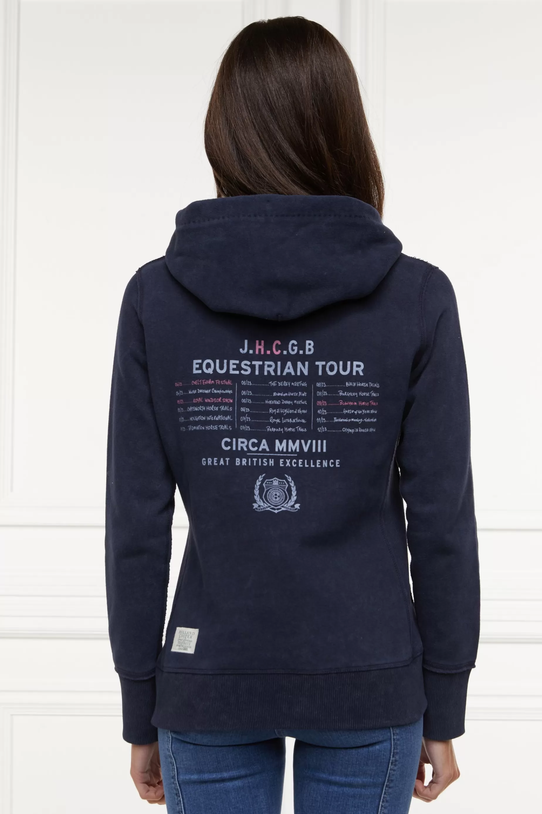 Holland Cooper Hoodies | Casualwear>Events Hoodie Ink Navy