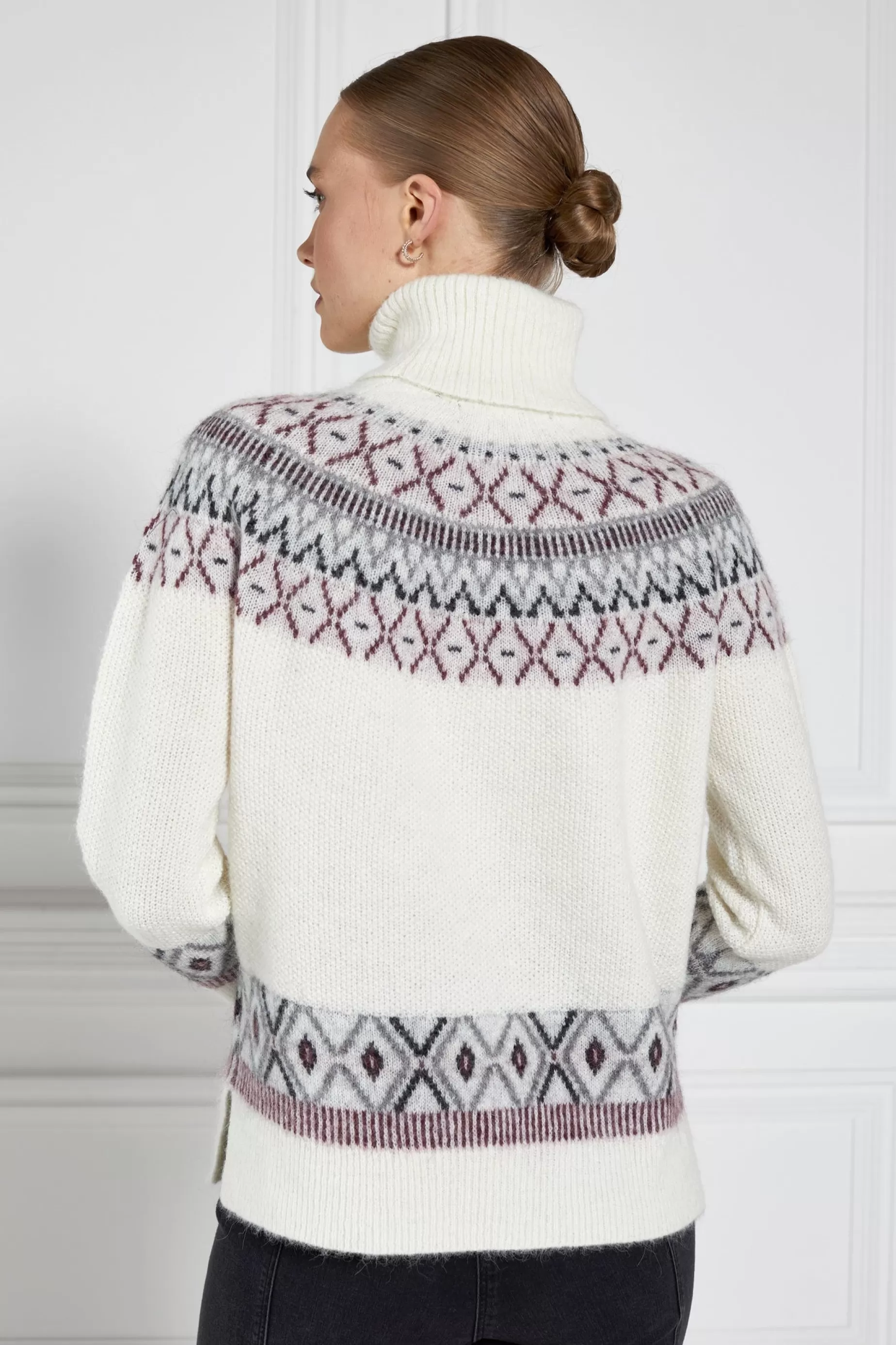 Holland Cooper Knitwear | Après Ski>Fairisle Knit Cream