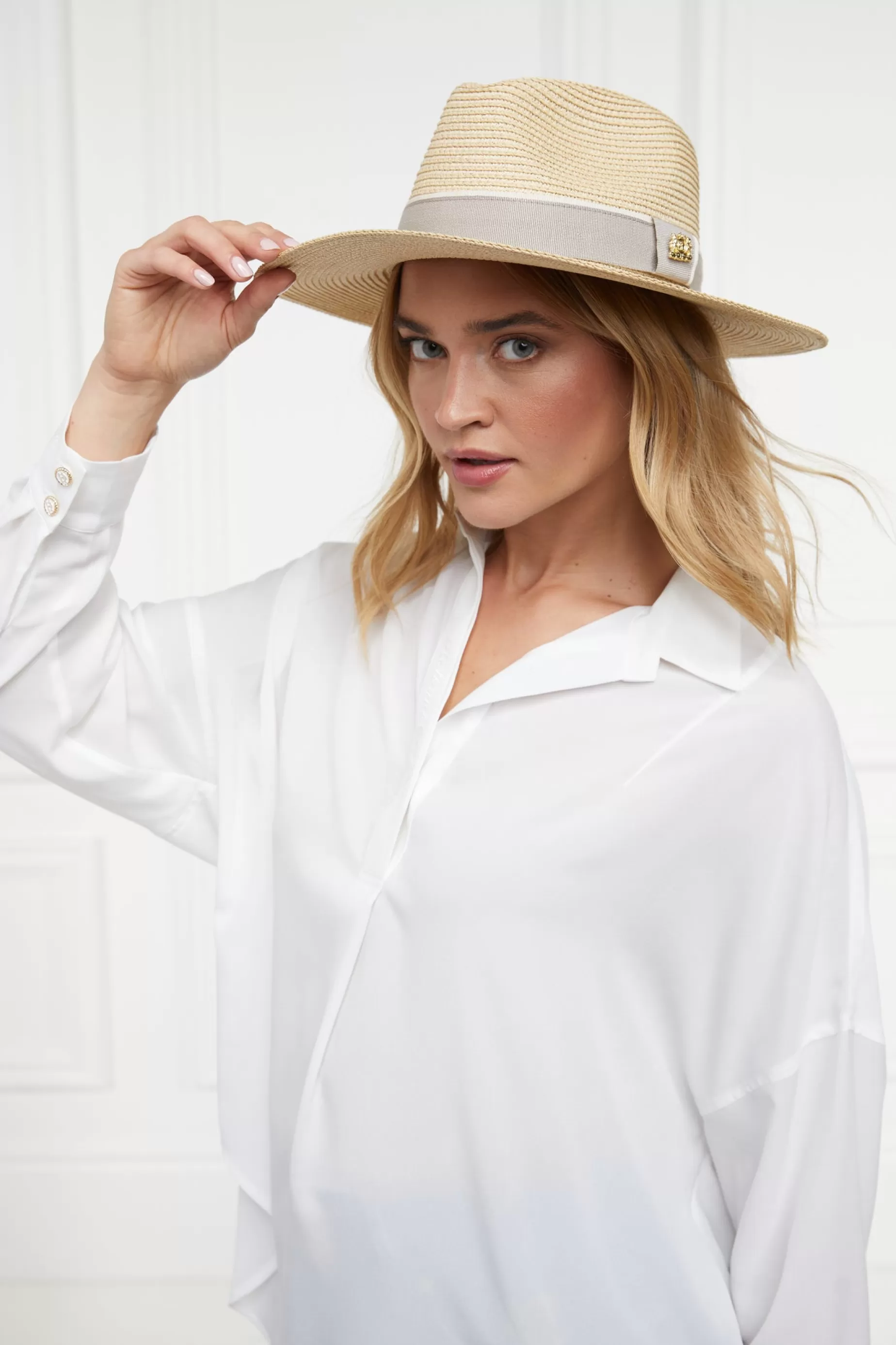 Holland Cooper Bestsellers | Bestsellers>Francesca Hat Natural Taupe