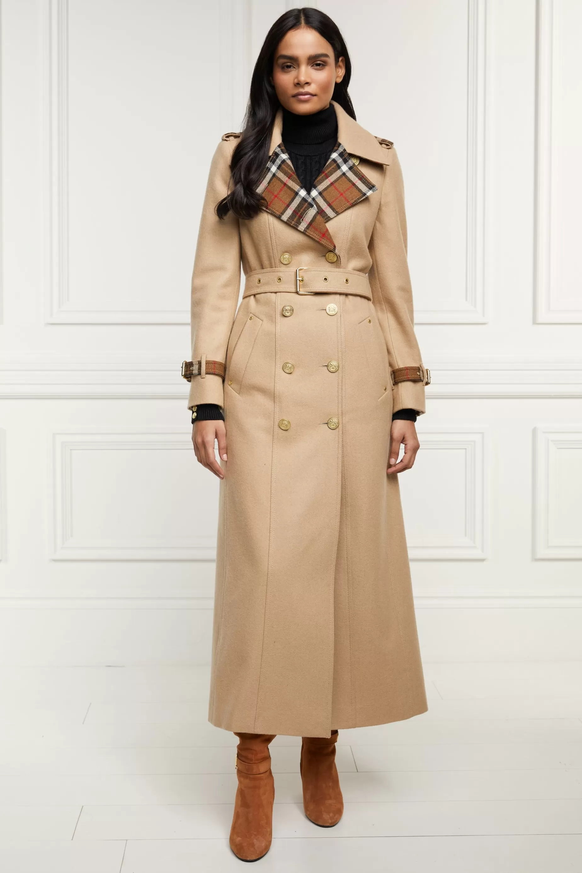 Holland Cooper Trench Coats | Coats>Full Length Chelsea Trench Coat Camel