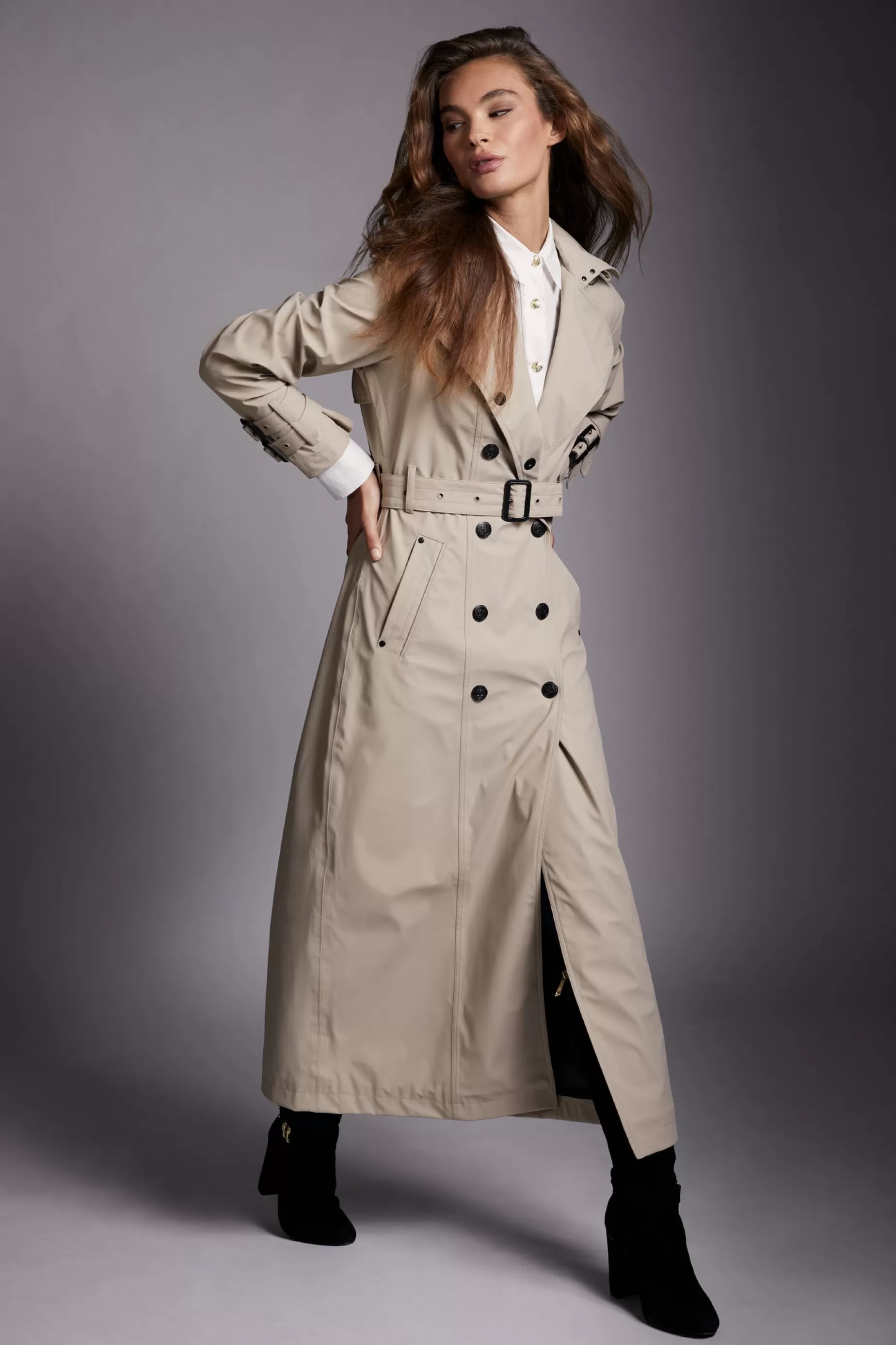 Holland Cooper Coats | Shop By Product>Full Length Kendal Waterproof Trench Coat