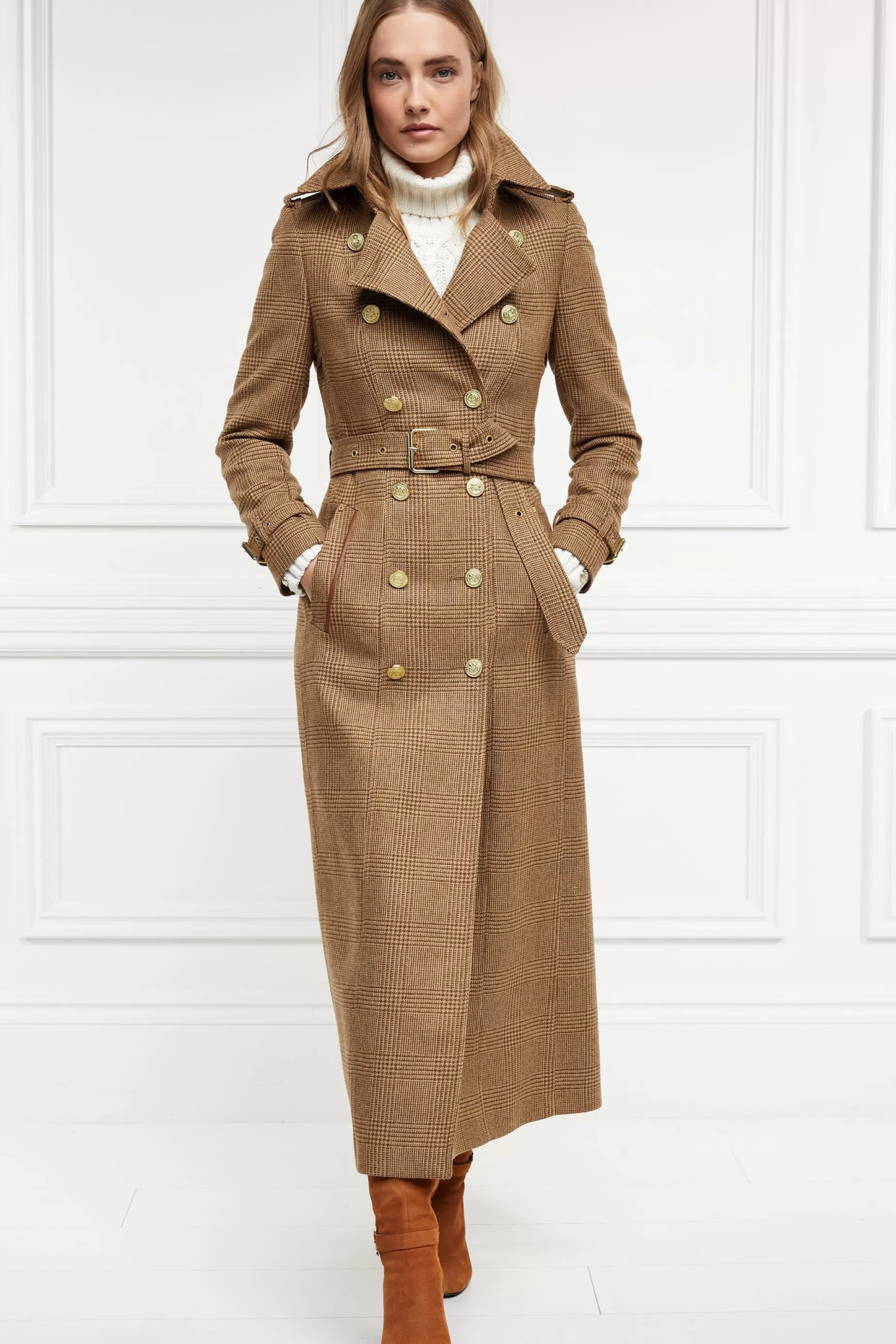 Holland Cooper Trench Coats | Coats>Full Length Marlborough Trench Coat Tawny