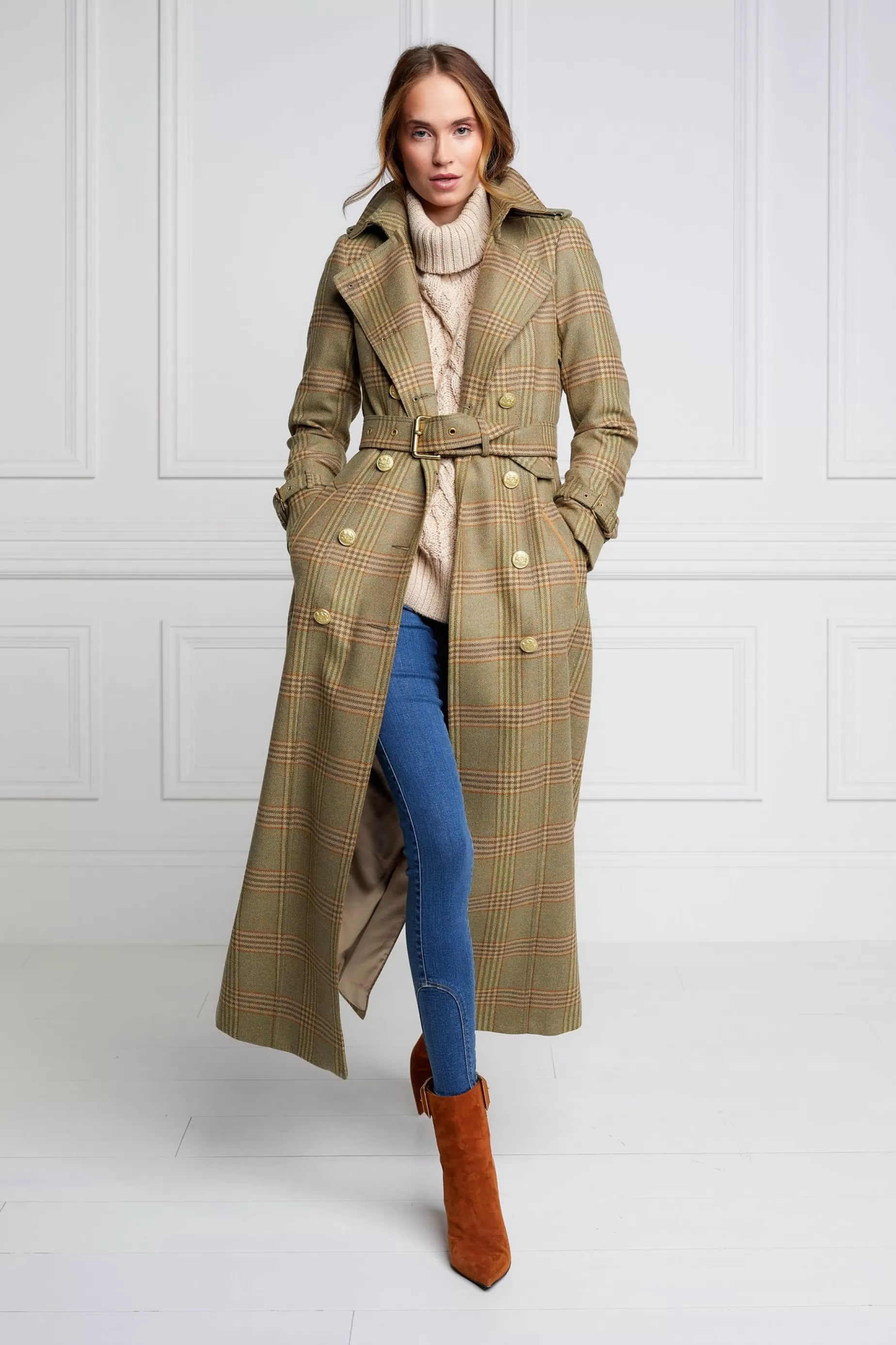 Holland Cooper Trench Coats | Coats>Full Length Marlborough Trench Coat Leveret