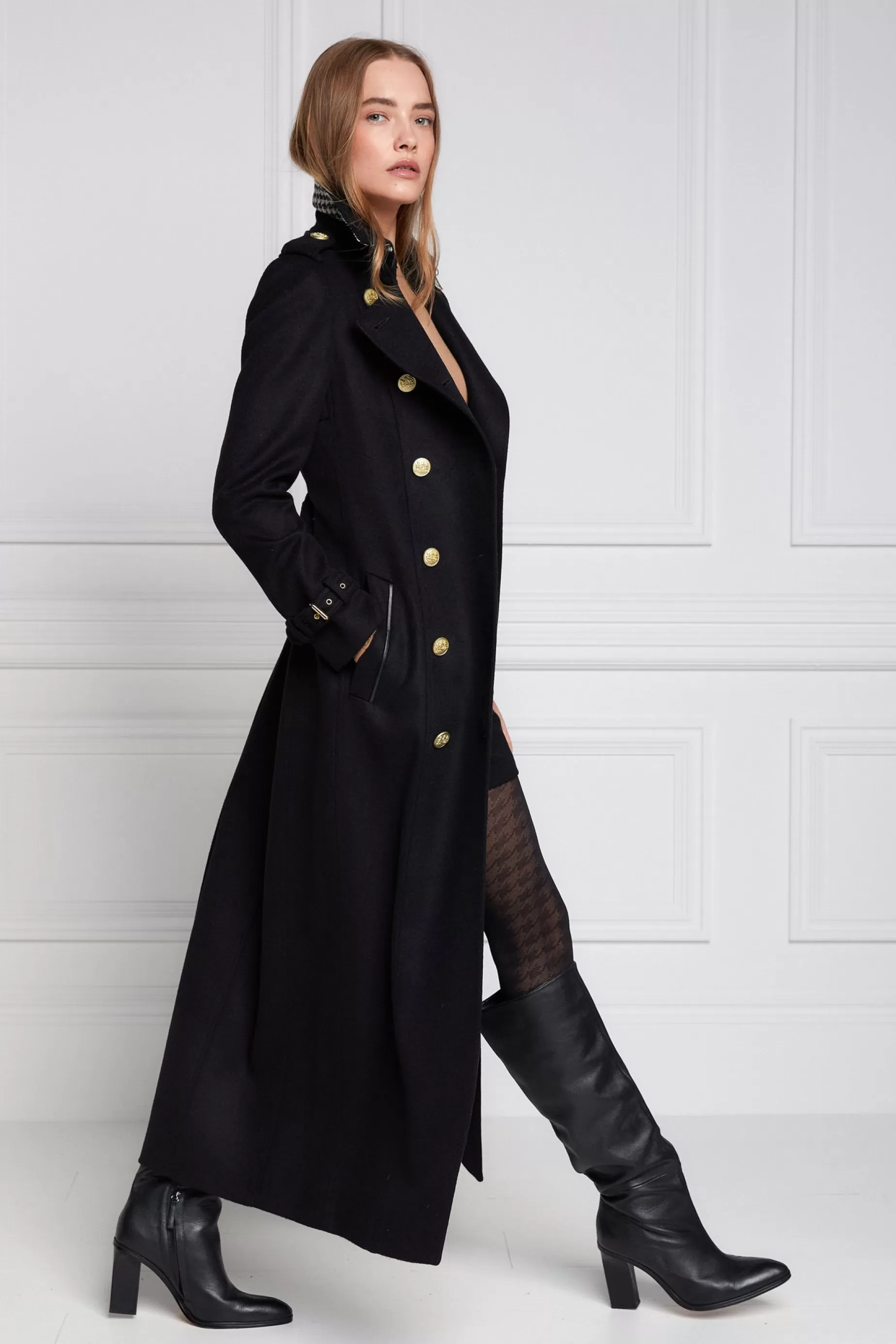 Holland Cooper Trench Coats | Coats>Full Length Marlborough Trench Coat Soft Black