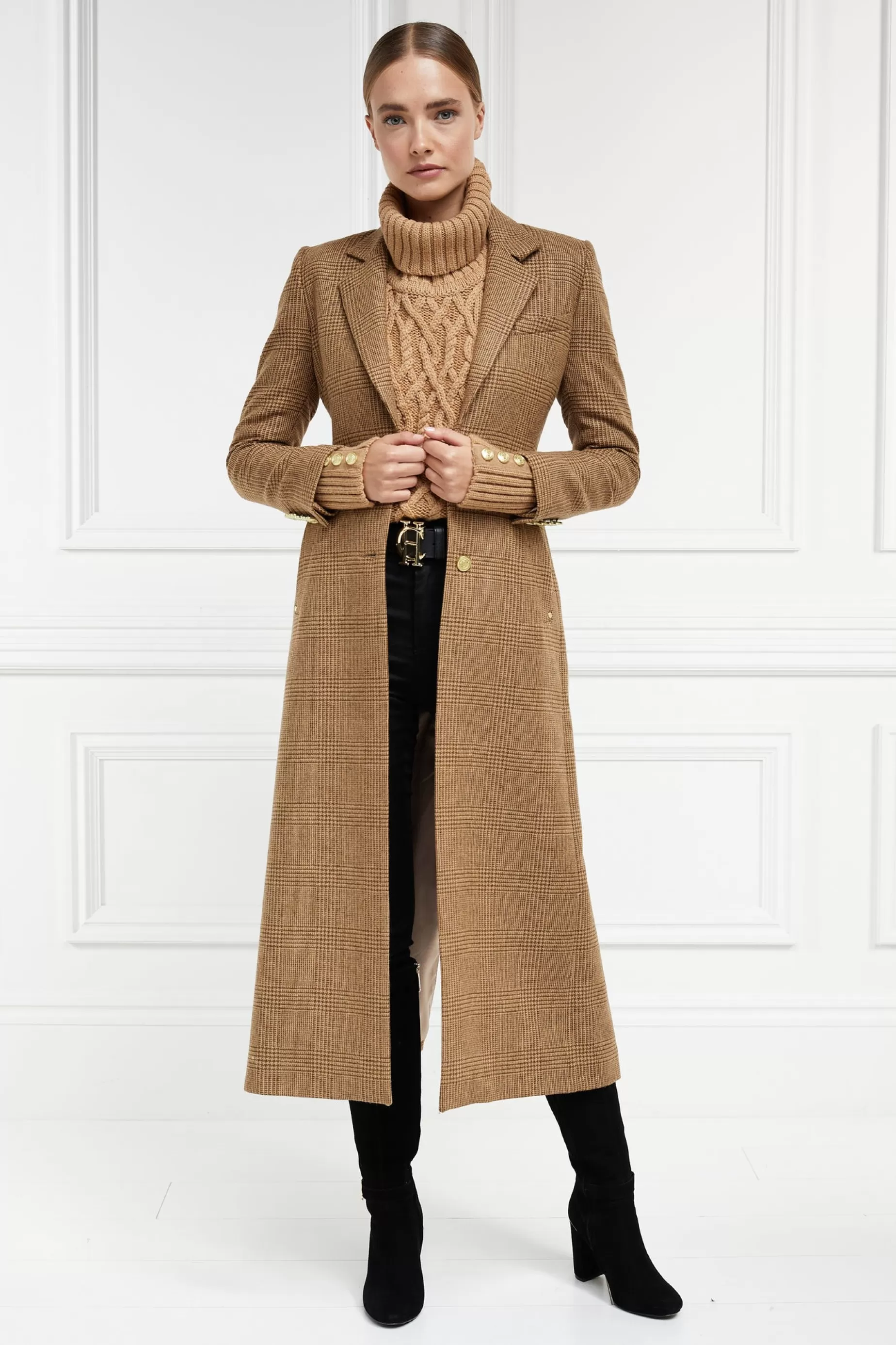 Holland Cooper Coats>Full Length Regency Coat Tawny