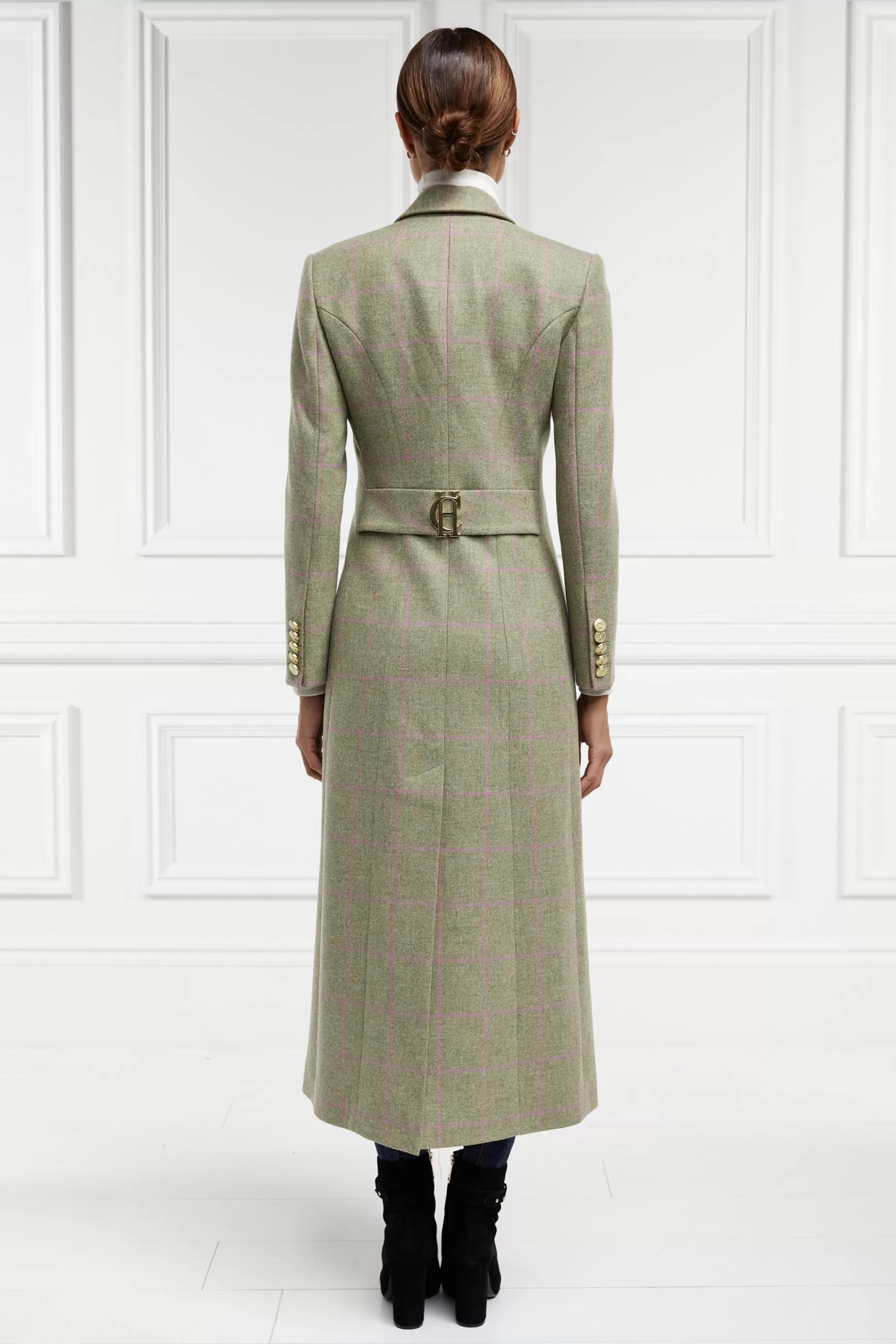 Holland Cooper Coats>Full Length Regency Coat Chartwell Check