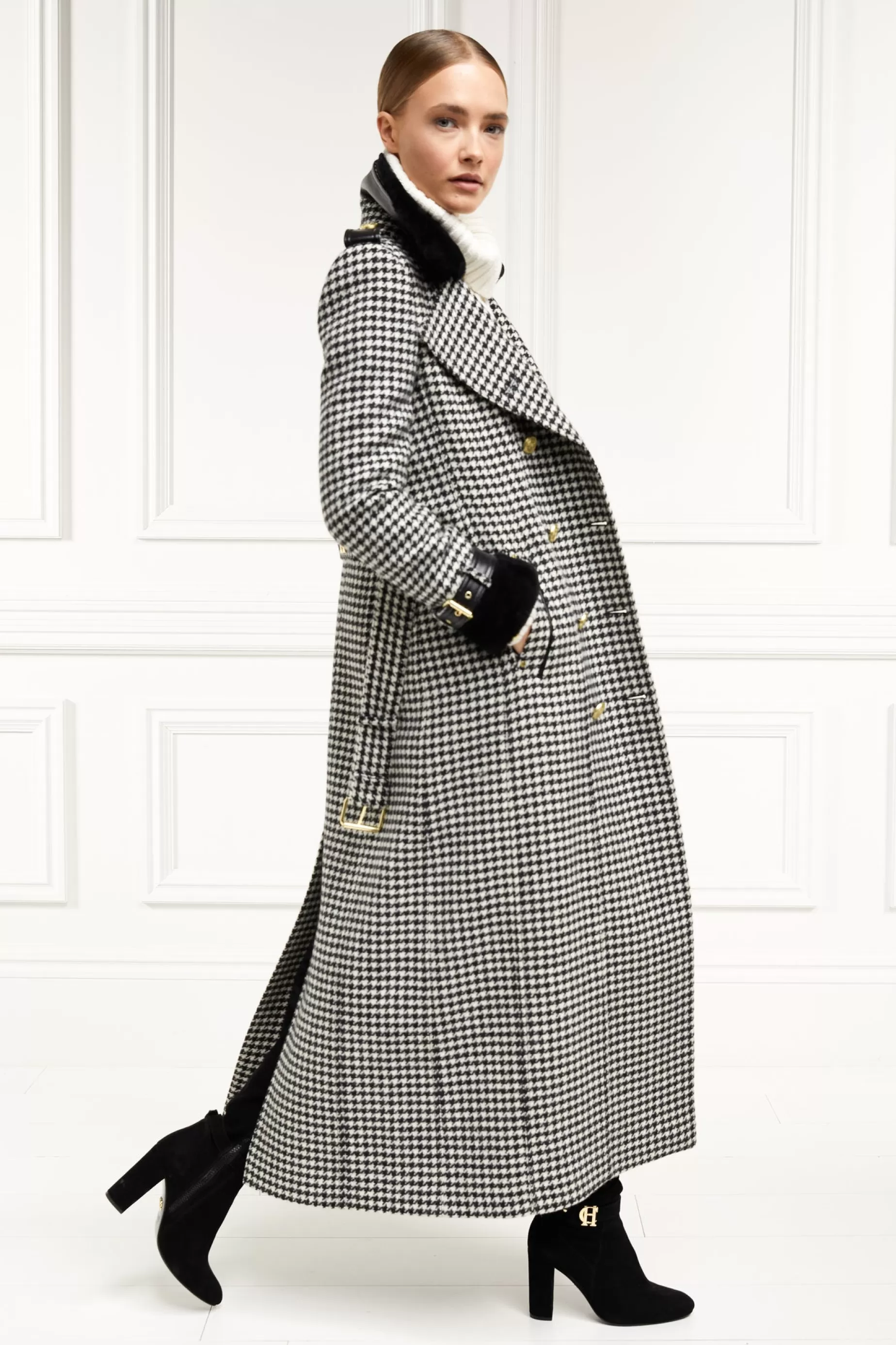 Holland Cooper Trench Coats | Coats>Gold Label Trench Houndstooth